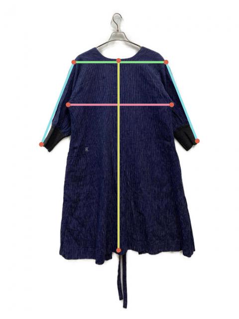 【新品未使用】kapoc★割烹着 house working coat 中古・古着通販】kapoc (カポック) house working coat ネイビー