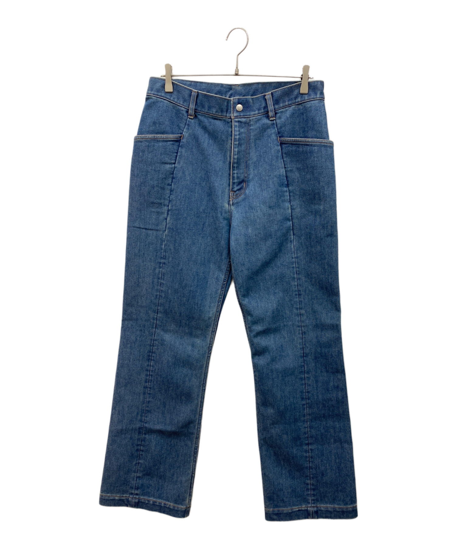 中古・古着通販】kaiko (カイコー) 22SS BOX DENIM FLARE KAIKO ブルー