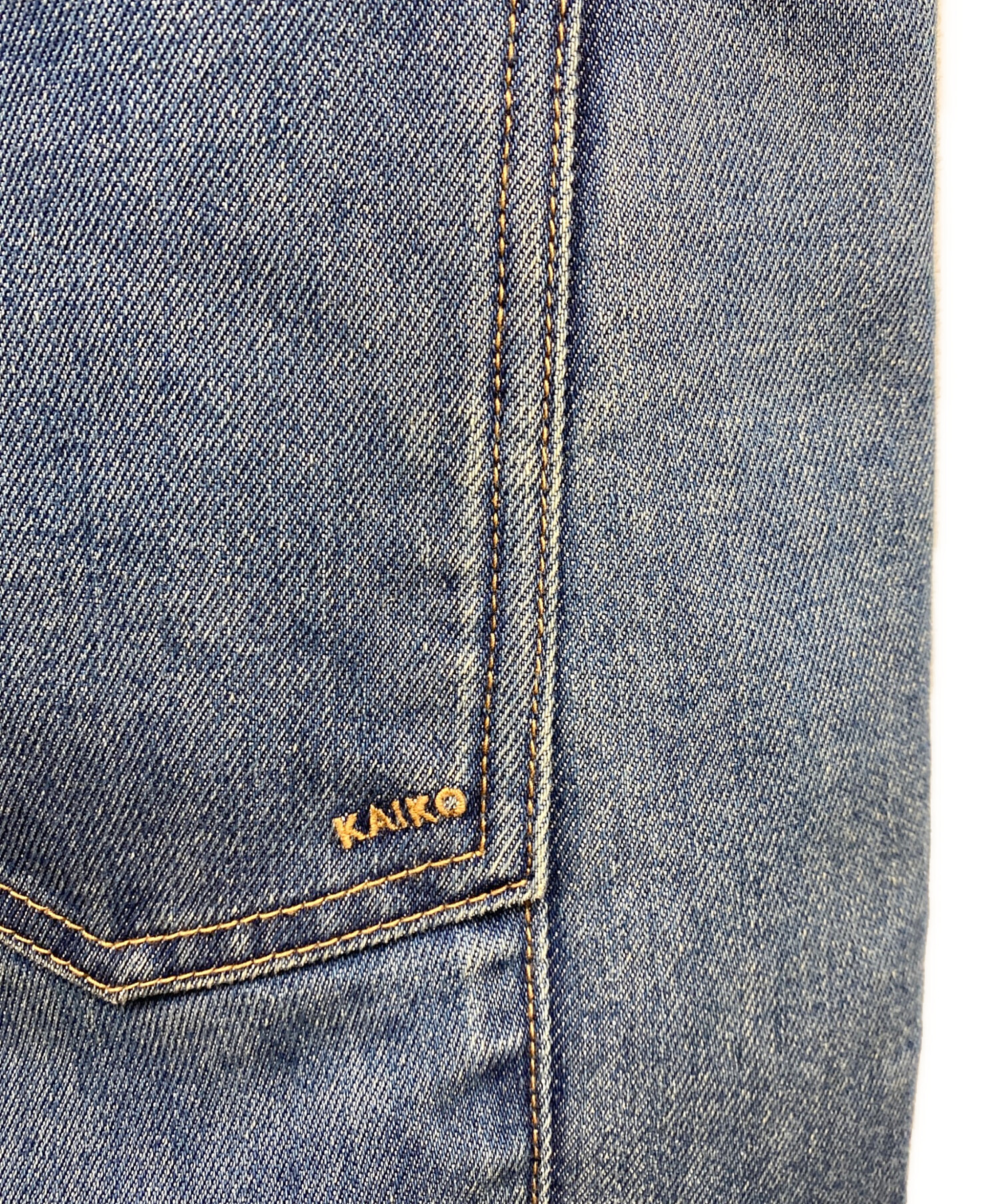 中古・古着通販】kaiko (カイコー) 22SS BOX DENIM FLARE KAIKO ブルー