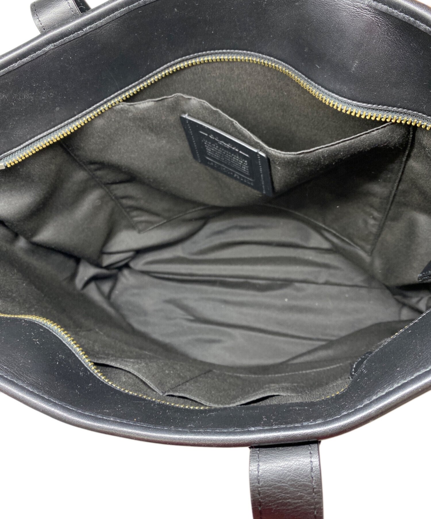 中古・古着通販】COACH (コーチ) 車柄トートバッグ ブラック｜ブランド