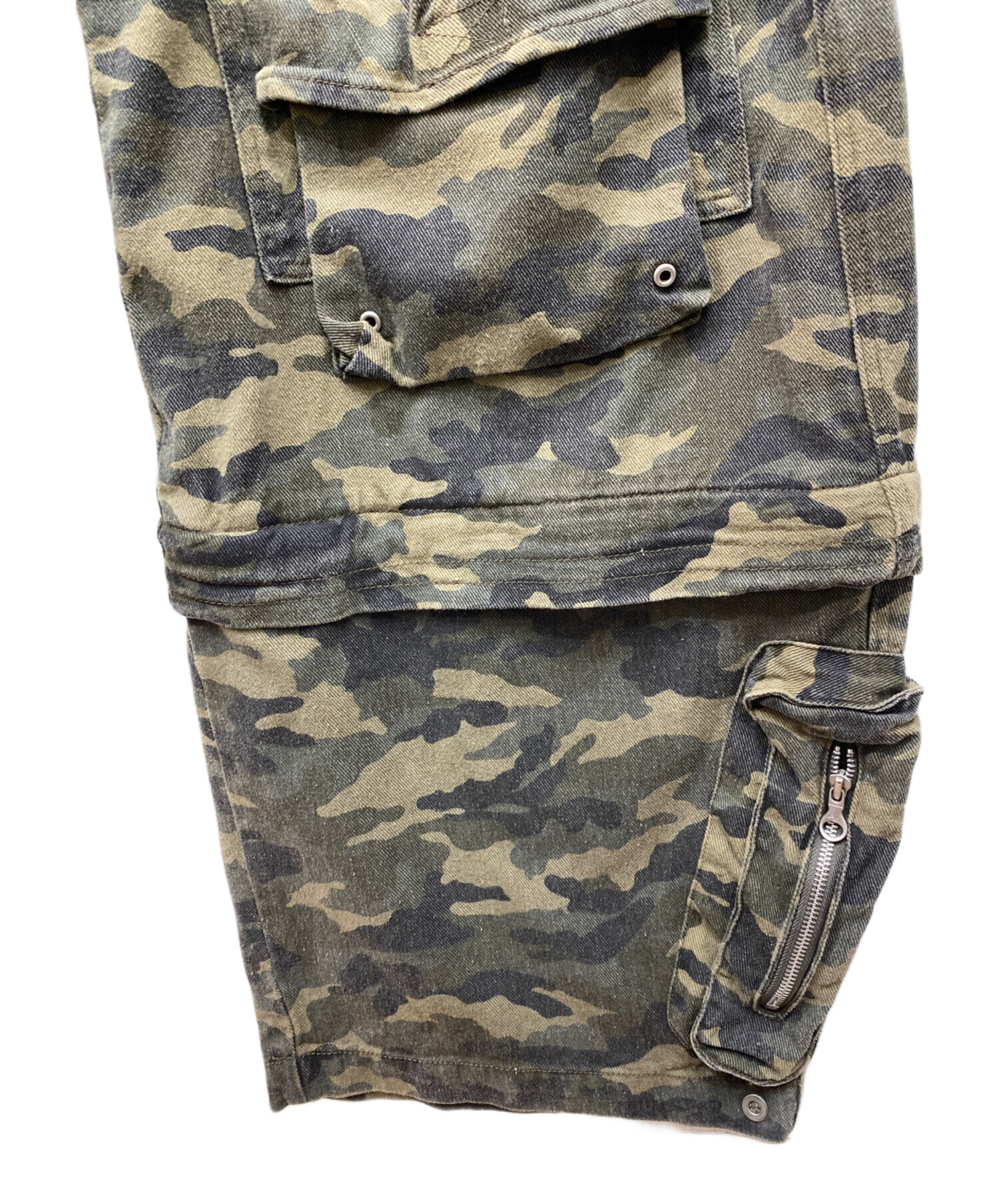 中古・古着通販】PERSONSOUL (パーソンソウル) 迷彩オーバーオール