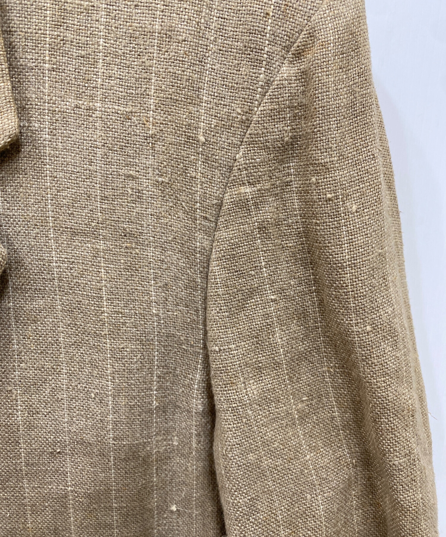 COMME des GARCONS リネンジャケット ベージュ M おまけ水 中古・古着通販】COMME des GARCONS HOMME (コムデギャルソン オム