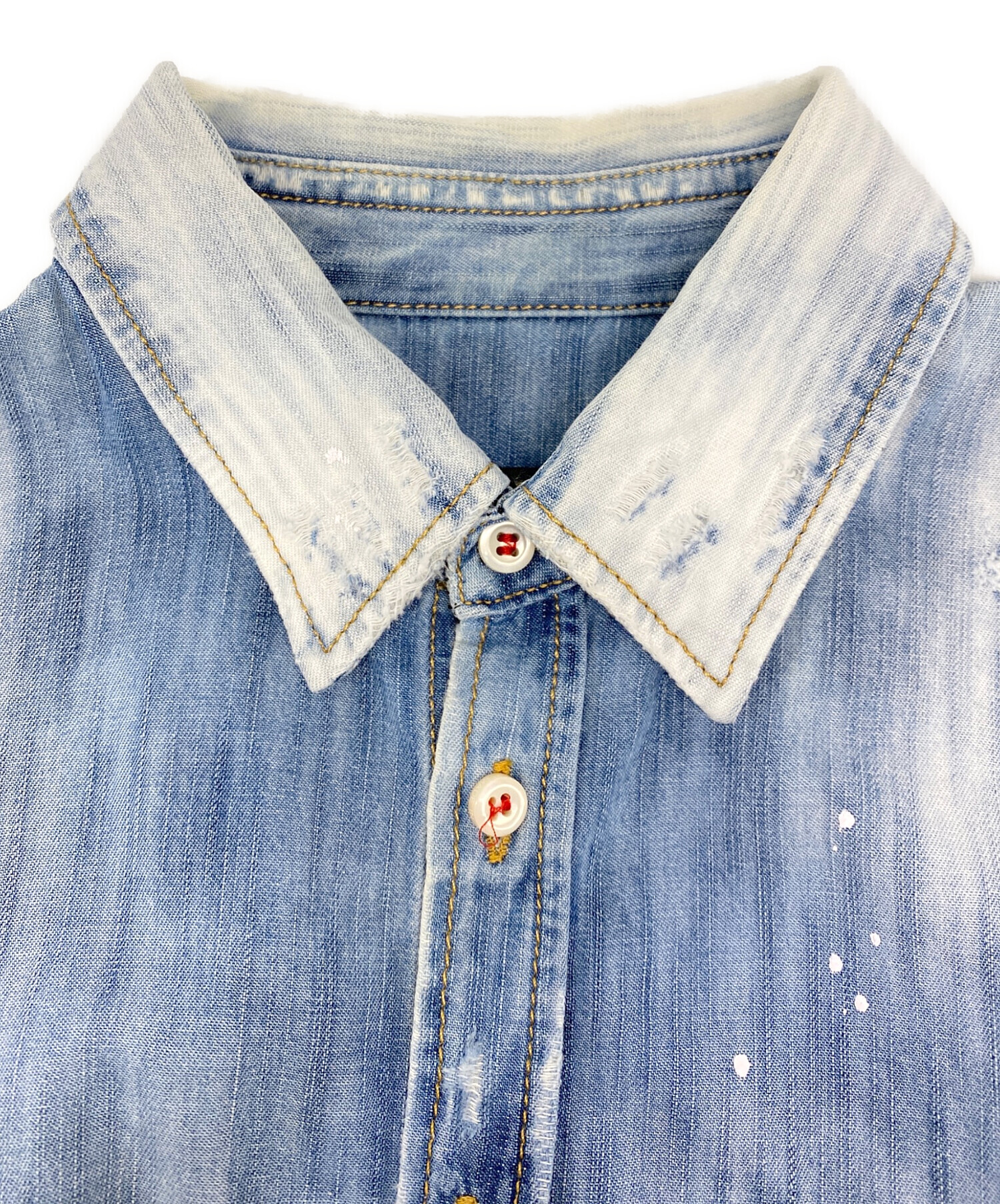中古・古着通販】DSQUARED2 (ディースクエアード) Distressed Cotton