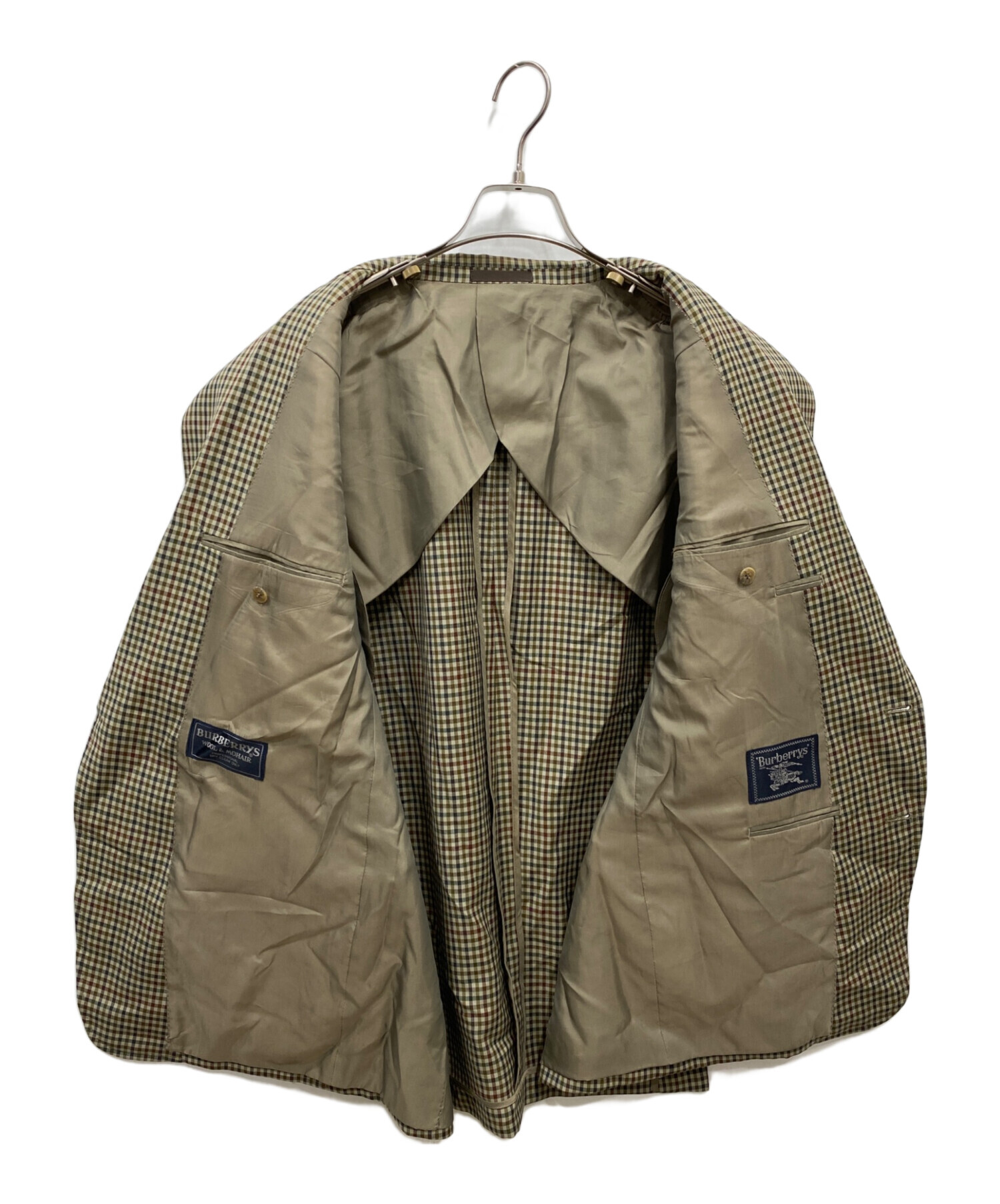 中古・古着通販】BURBERRY (バーバリー) チェックテーラードジャケット