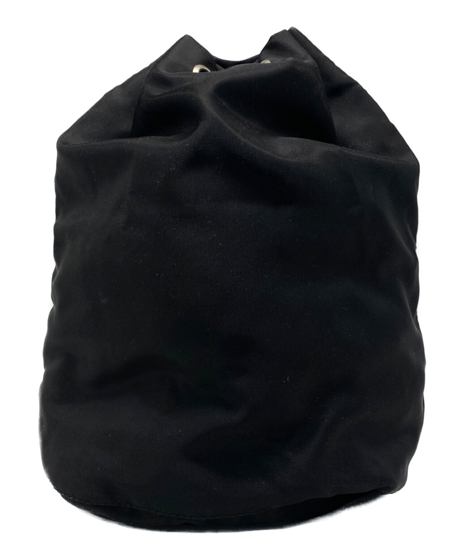 PRADA プラダ ナイロン巾着ポーチ 美品USED 中古・古着通販】PRADA (プラダ) ナイロン巾着ポーチ ブラック