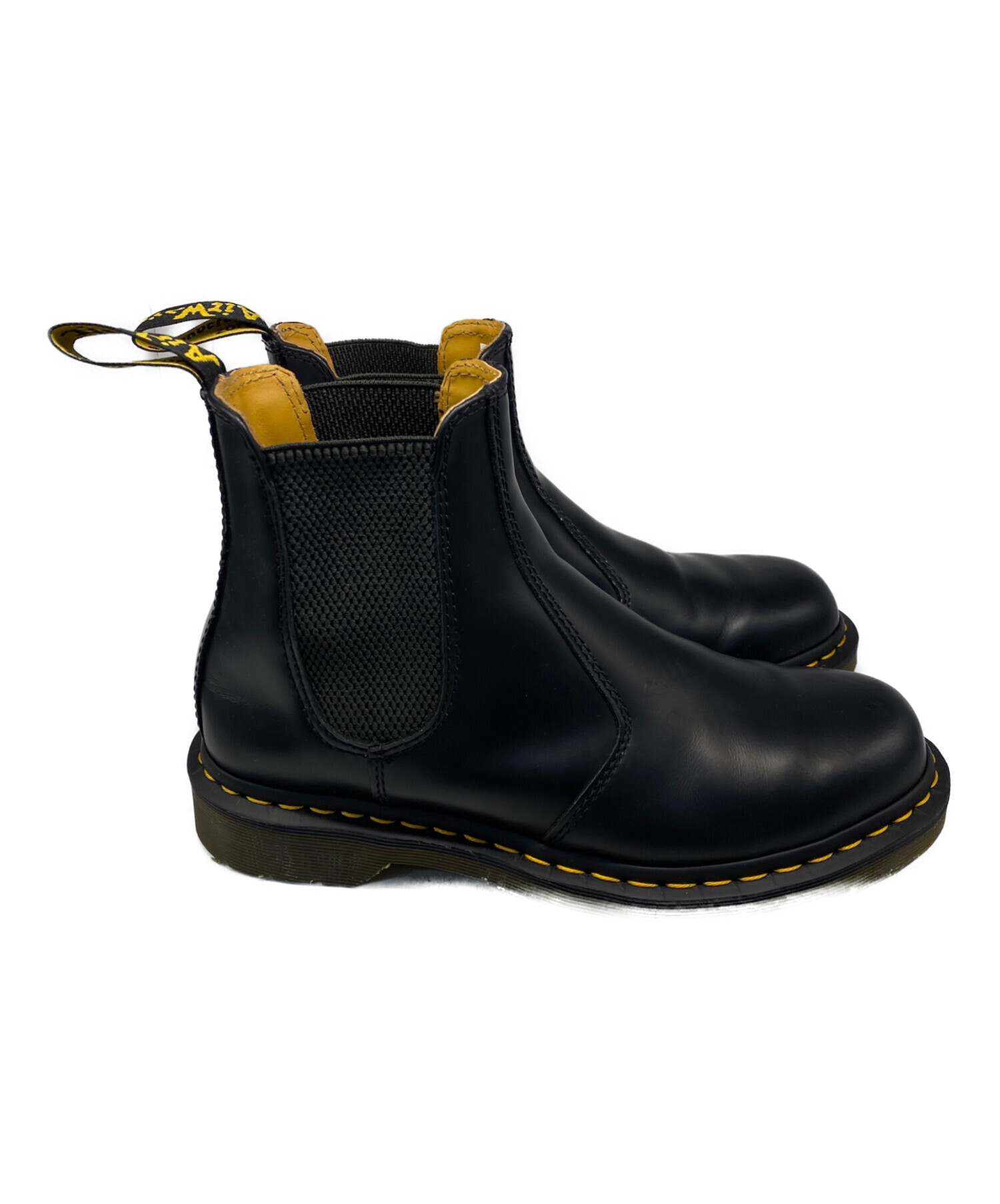 ドクターマーチン　サイドゴアブーツ US7 オールブラック 中古・古着通販】Dr.Martens (ドクターマーチン) サイドゴアブーツ
