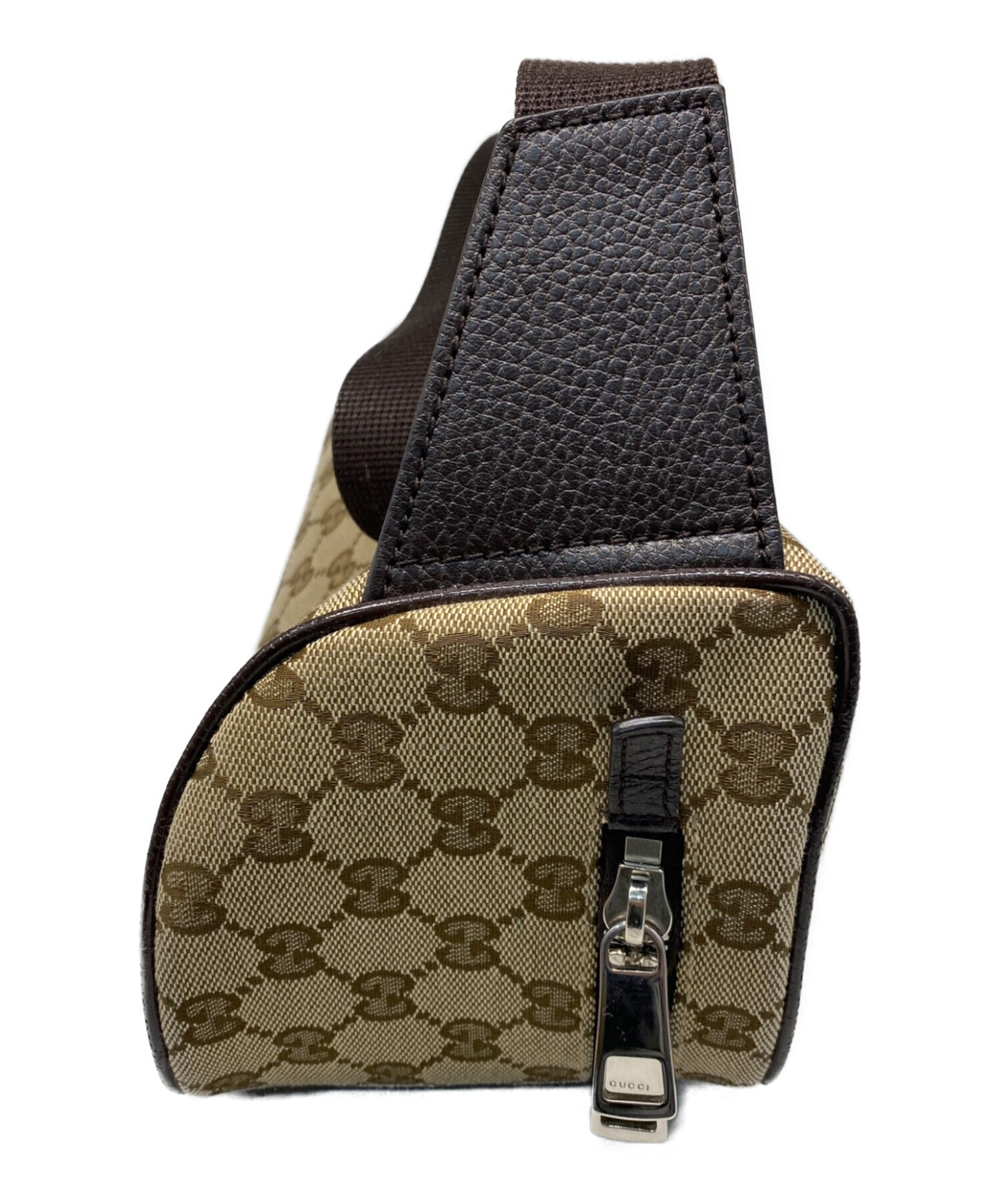 中古・古着通販】GUCCI (グッチ) GGキャンバスウエストバッグ ベージュ
