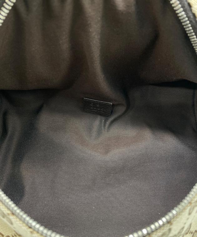 中古・古着通販】GUCCI (グッチ) GGキャンバスウエストバッグ ベージュ