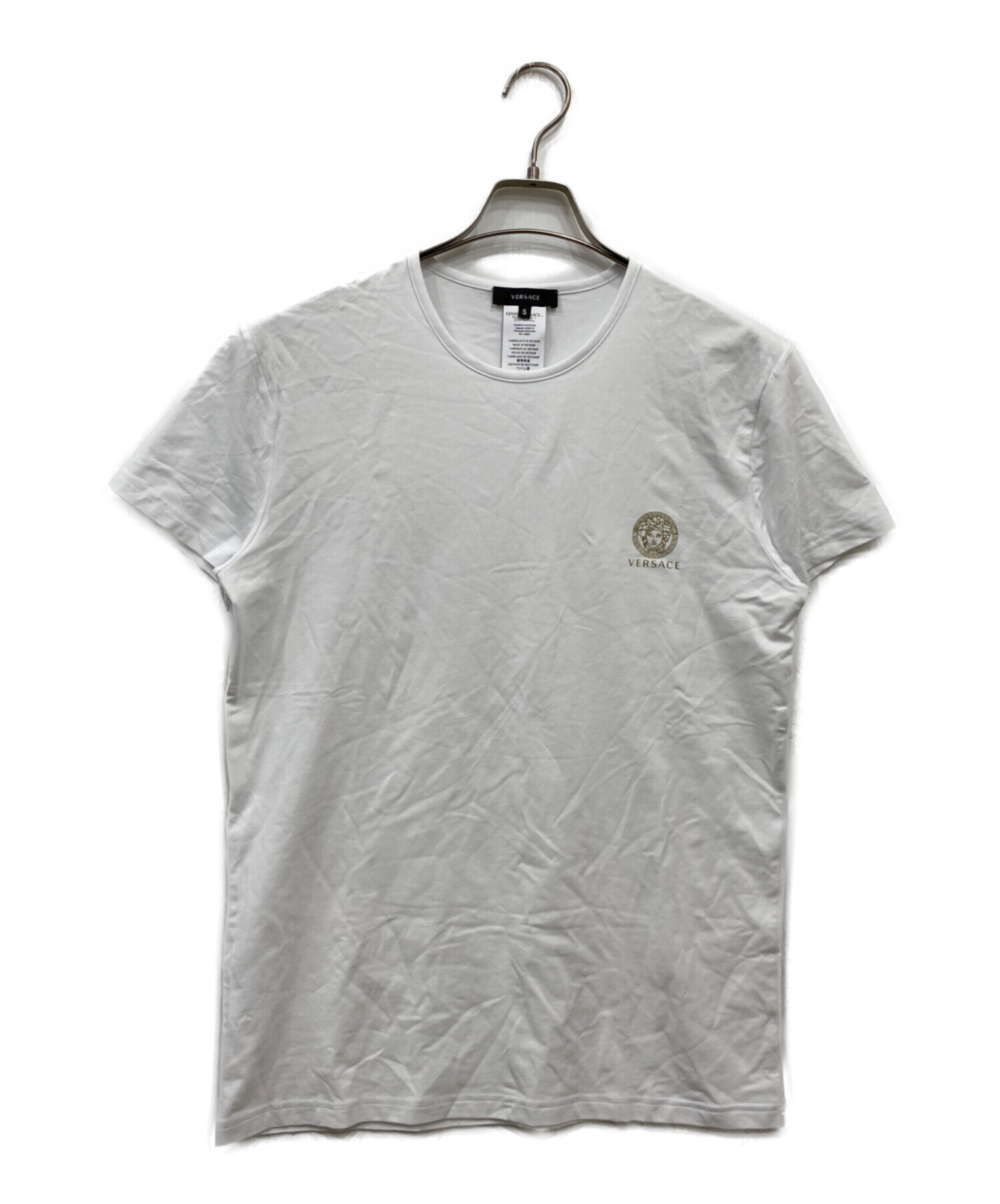 中古・古着通販】VERSACE (ヴェルサーチェ) ロゴTシャツ ホワイト 
