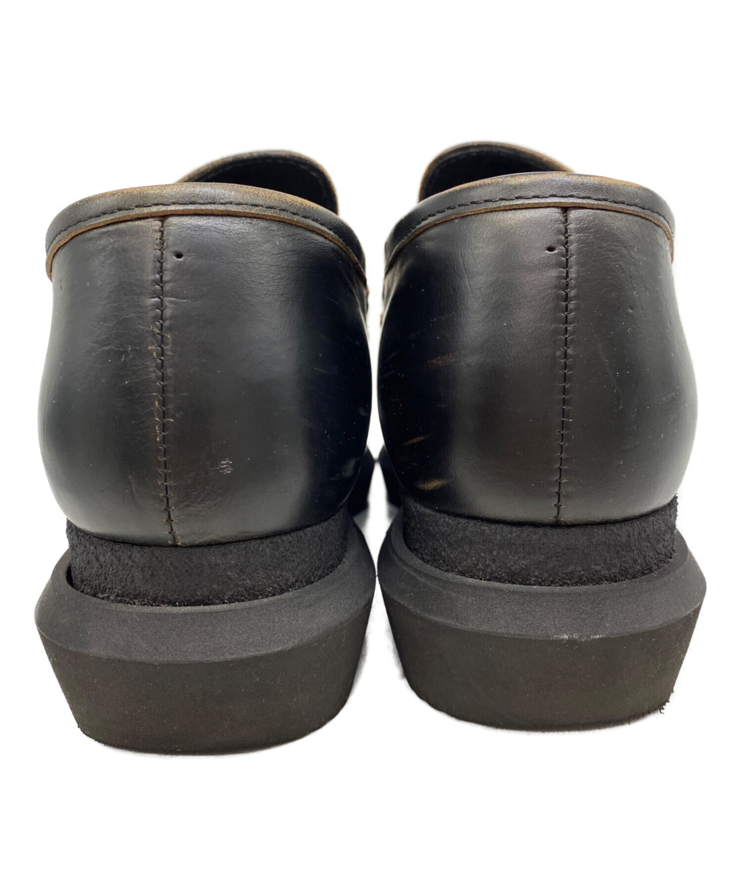 中古・古着通販】sacai (サカイ) COWHIDE DOUBLE LOAFER ブラック