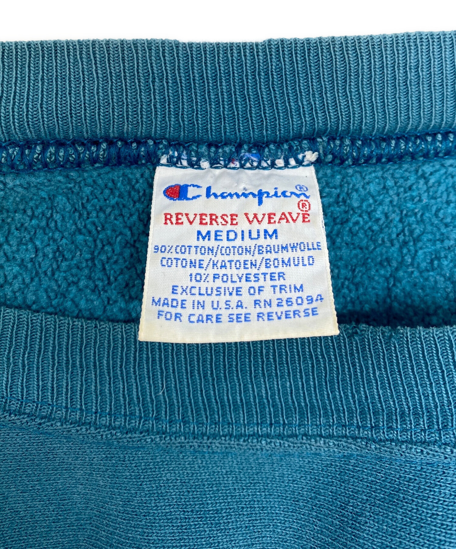 90s Champion Reverse Weave リバースウィーブ ブルー 中古・古着通販】Champion REVERSE WEAVE (チャンピオン リバース