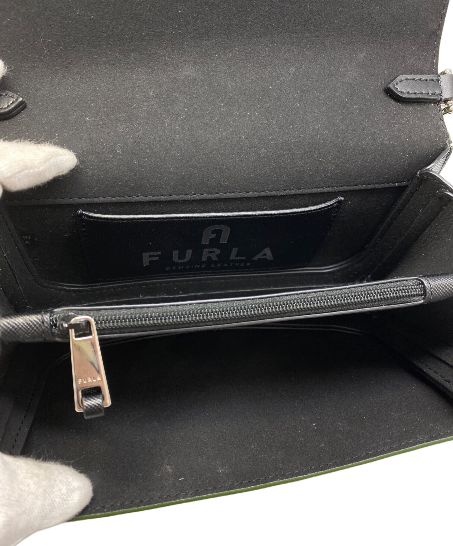中古・古着通販】FURLA (フルラ) 2WAYショルダーバッグ グリーン
