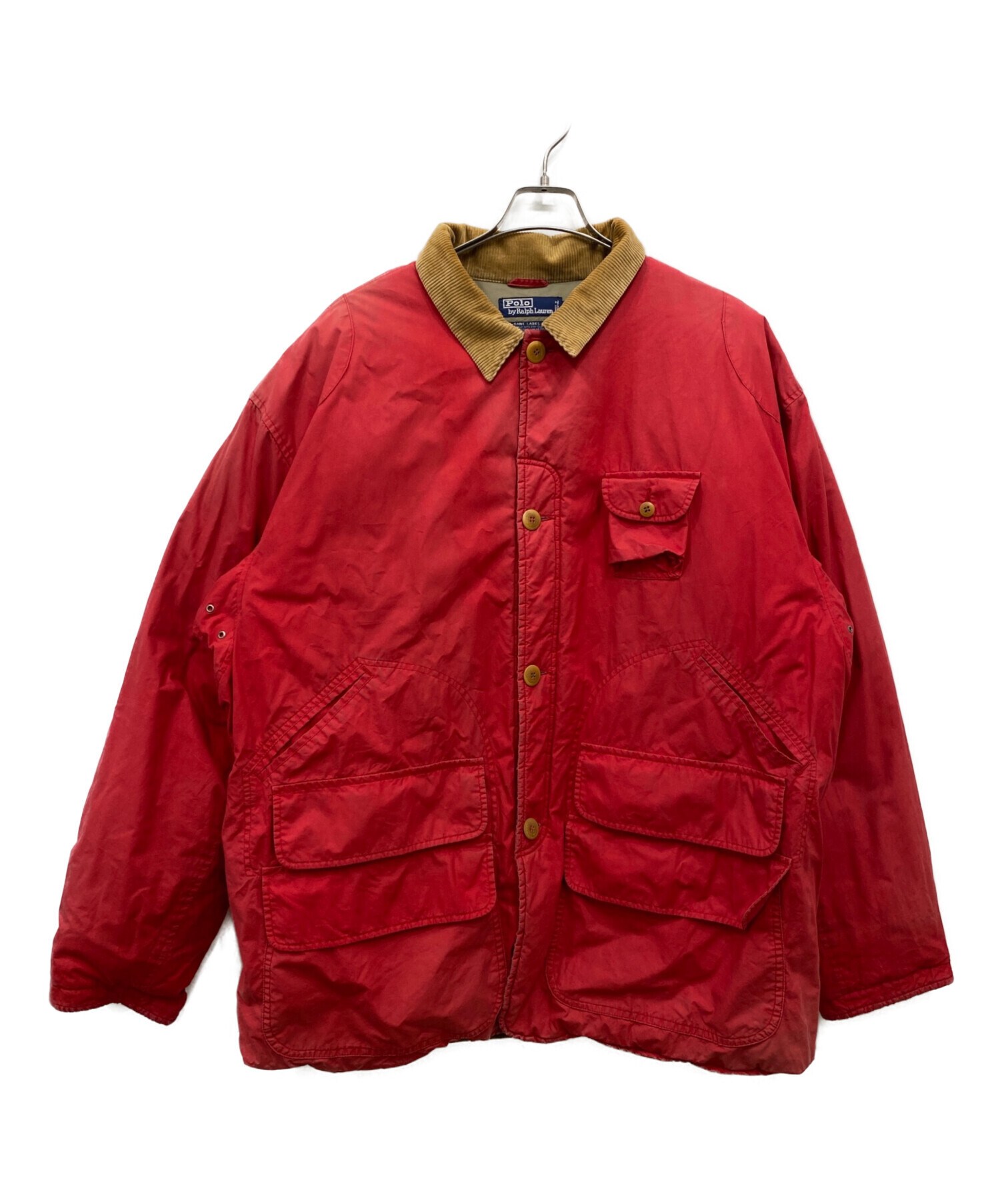 ラルフローレン　ハンティングジャケット　ビンテージ　短丈　レッド 中古・古着通販】POLO RALPH LAUREN (ポロ・ラルフローレン