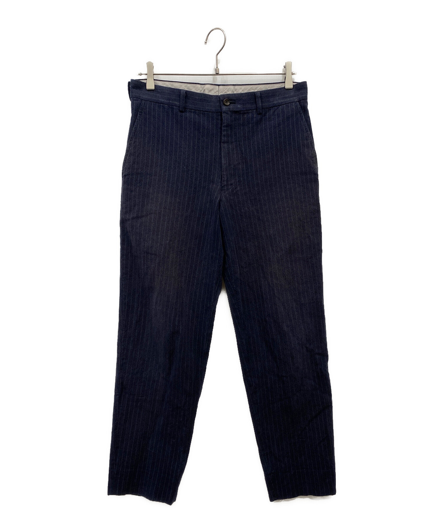 COMME des ギャルソン plus ウール ストライプ スラックス パンツ 中古・古着通販】COMME des GARCONS HOMME PLUS (コムデギャルソンオム