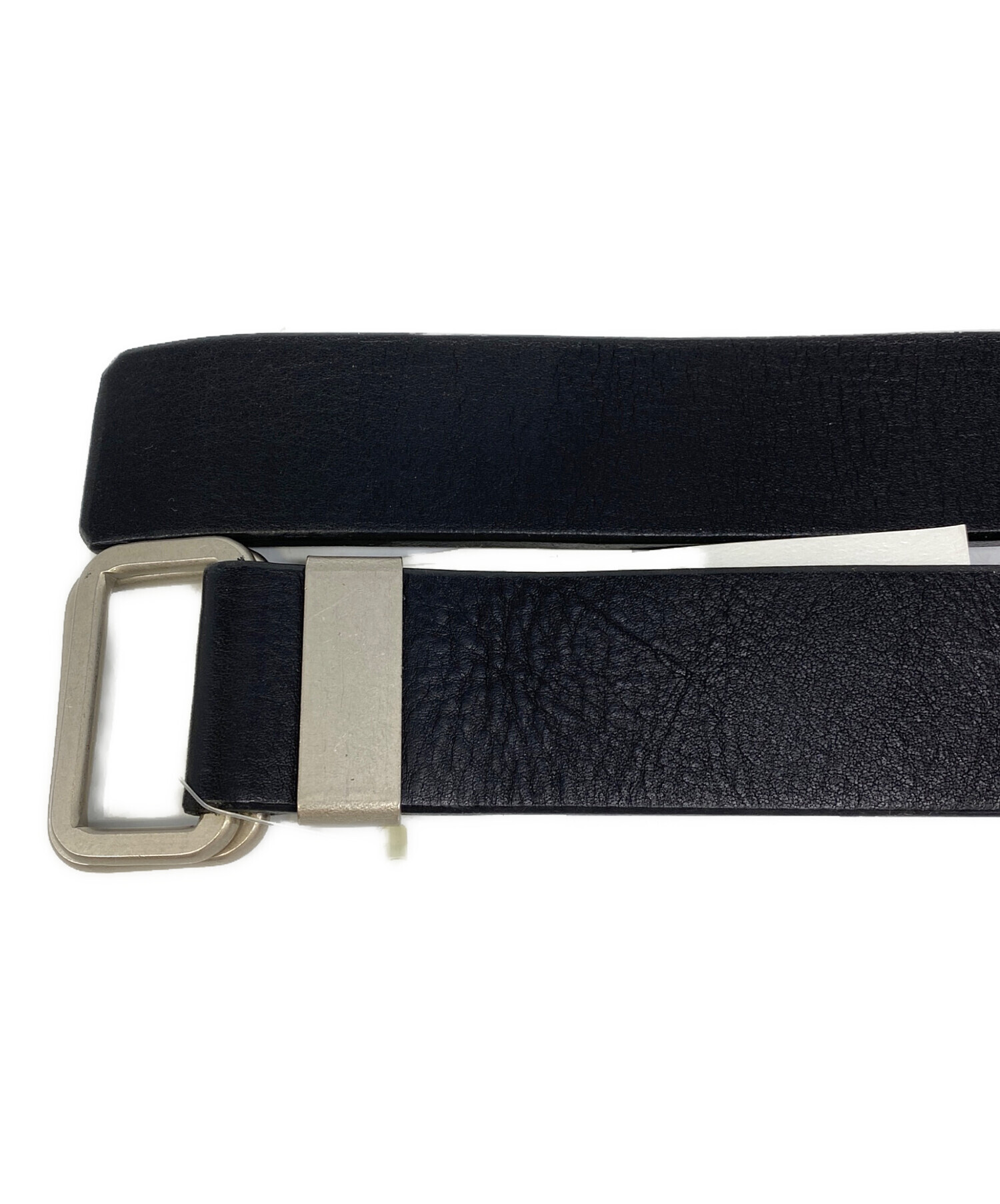 Y's for men ワイズ レザーベルト ブラック 中古・古着通販】Y's (ワイズ) レザーベルト ブラック サイズ:FREE