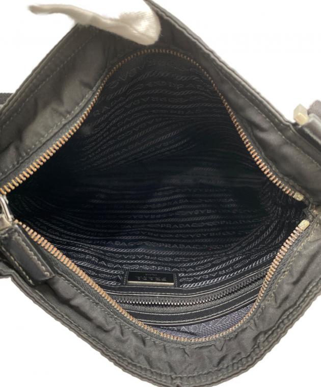 中古・古着通販】PRADA (プラダ) ナイロンショルダーバッグ ブラック
