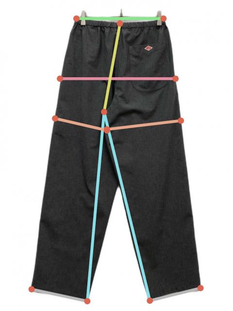 中古・古着通販】DANTON (ダントン) イージーパンツ グレー サイズ:36