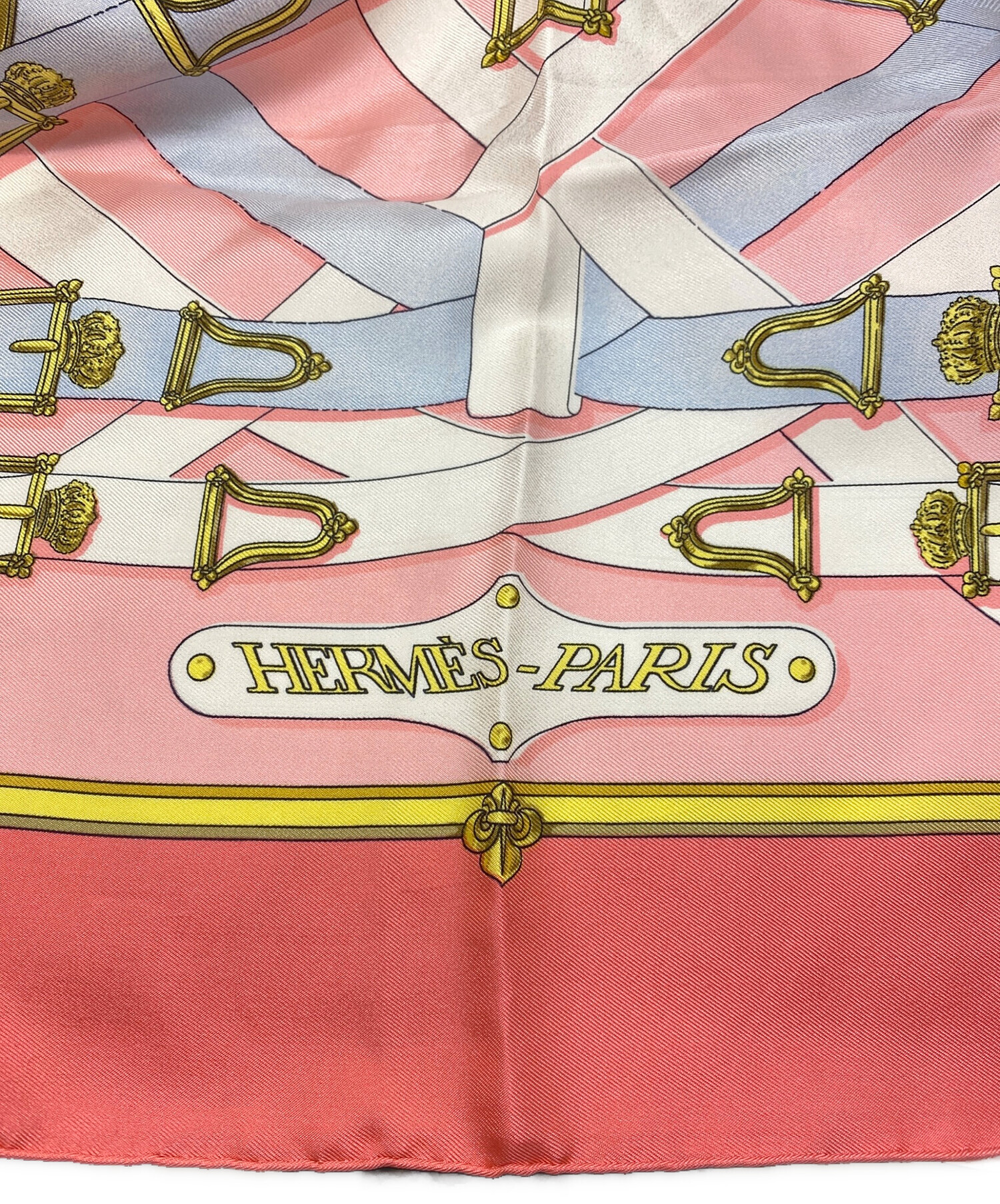 中古・古着通販】HERMES (エルメス) シルクスカーフ ピンク｜ブランド
