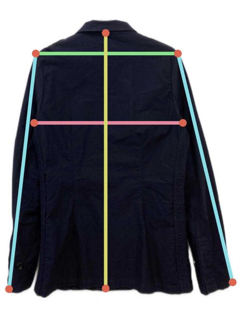 中古・古着通販】junhashimoto (ジュンハシモト) ジャケット ネイビー