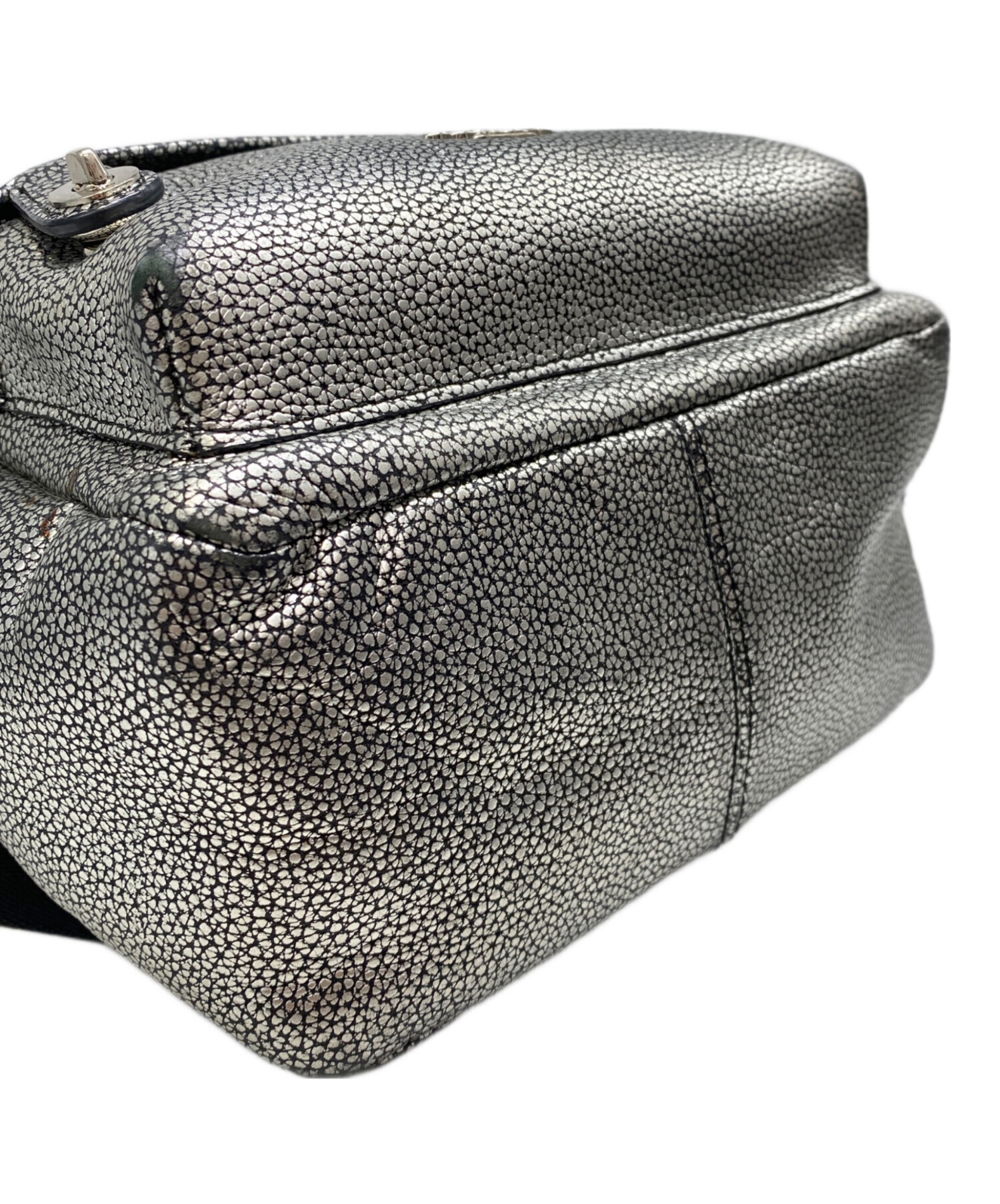 中古・古着通販】COACH (コーチ) ミニリュック シルバー｜ブランド