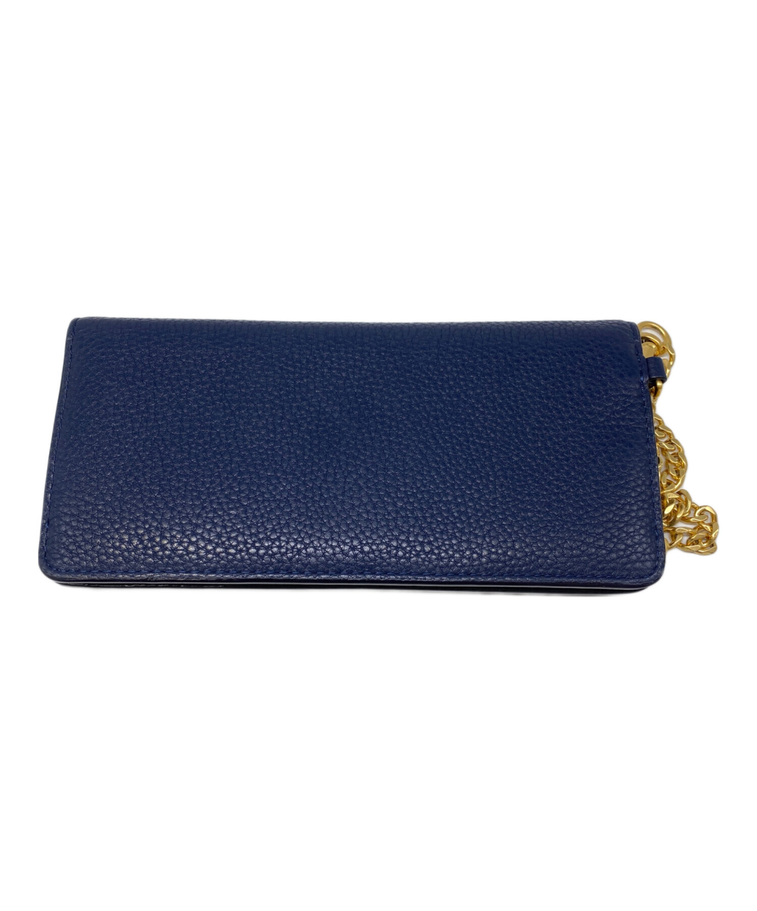 お値下げ　トリーバーチ　Tory Burch 長財布　紺色 中古・古着通販】TORY BURCH (トリーバーチ) チェーン付長財布