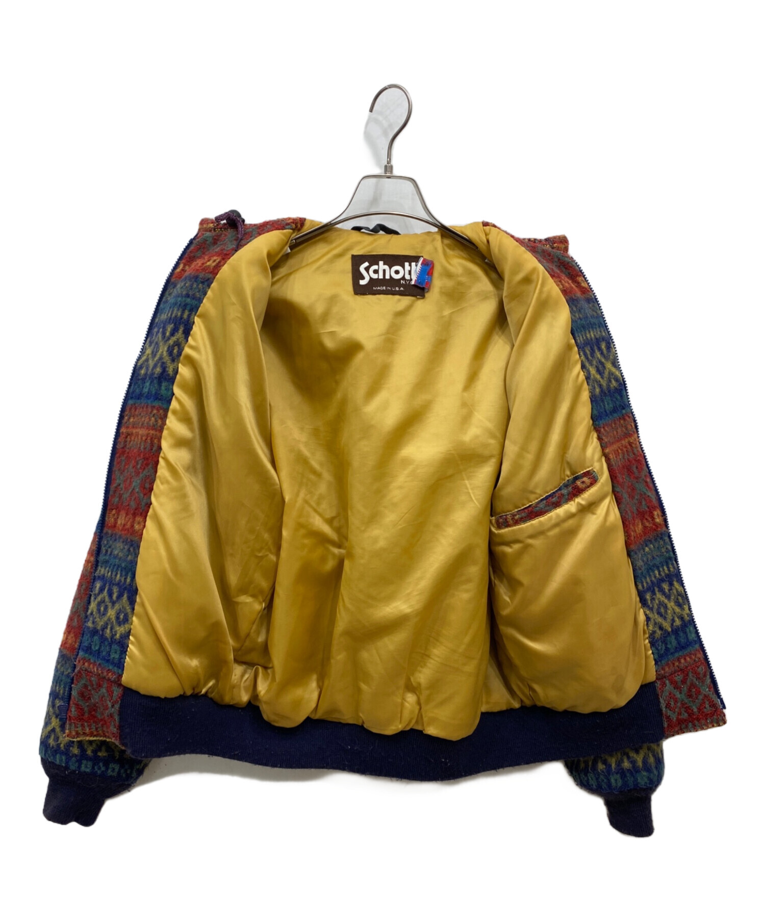 中古・古着通販】Schott (ショット) 90'sネイティブジャケット レッド