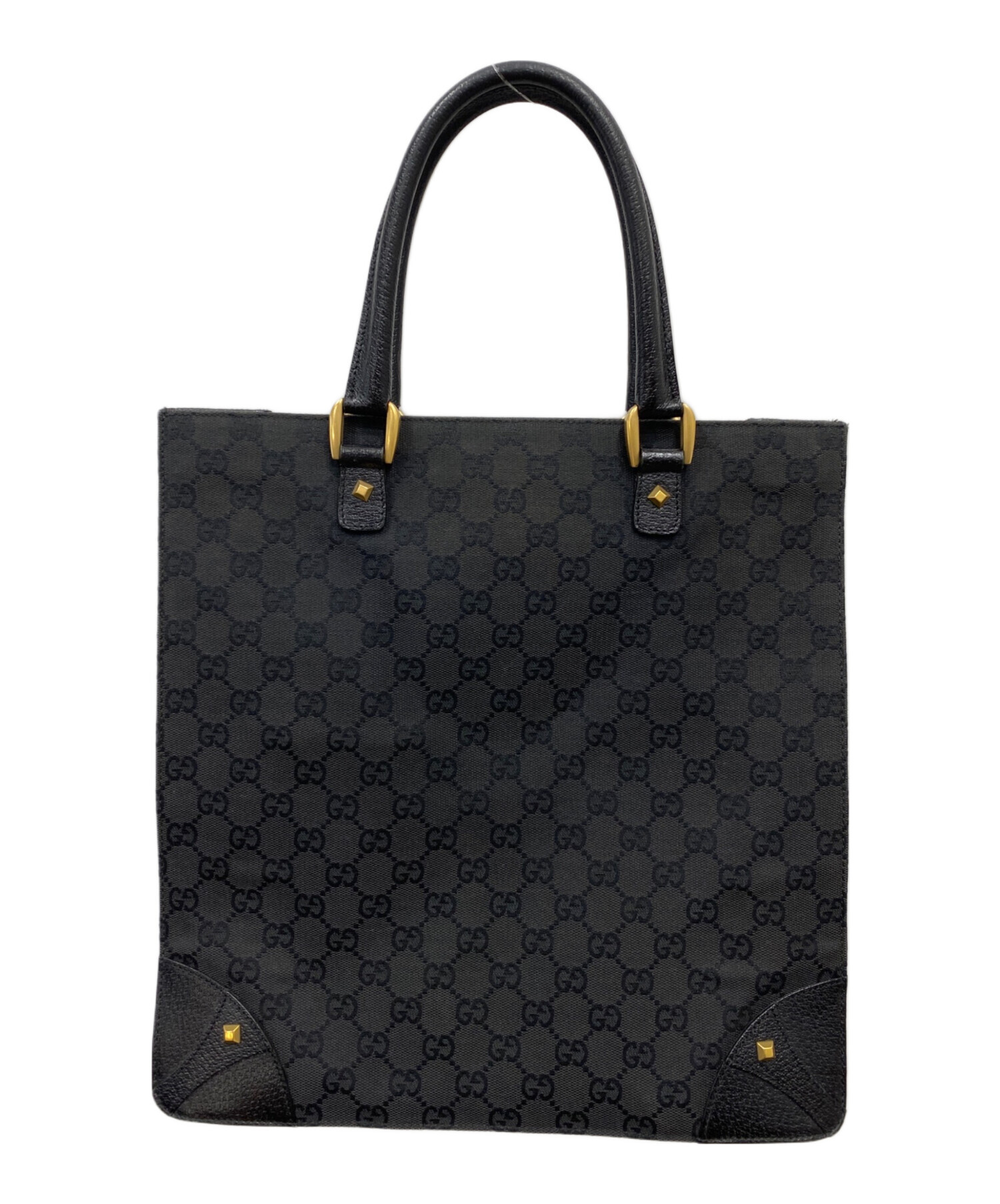GUCCI グッチ GGキャンバス トートバッグ 189881 中古・古着通販】GUCCI (グッチ) GGキャンバス トートバッグ ブラック
