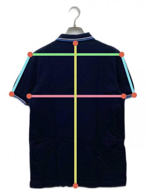 中古・古着通販】PRADA (プラダ) ラバーロゴポロシャツ ネイビー