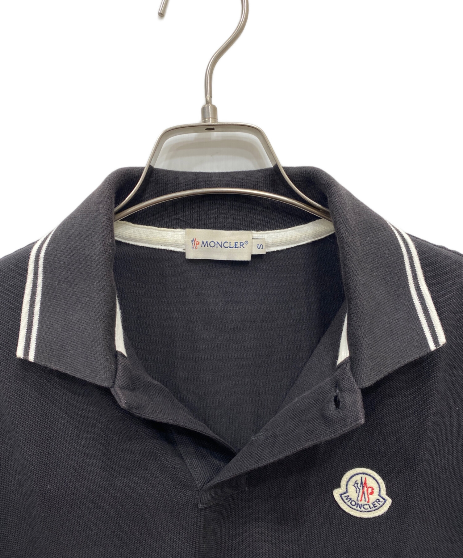 中古・古着通販】MONCLER (モンクレール) ロゴパッチポロシャツ