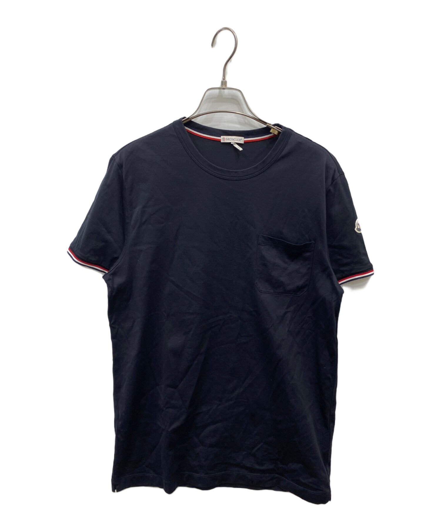 中古・古着通販】MONCLER (モンクレール) ポケットTシャツ ブラック