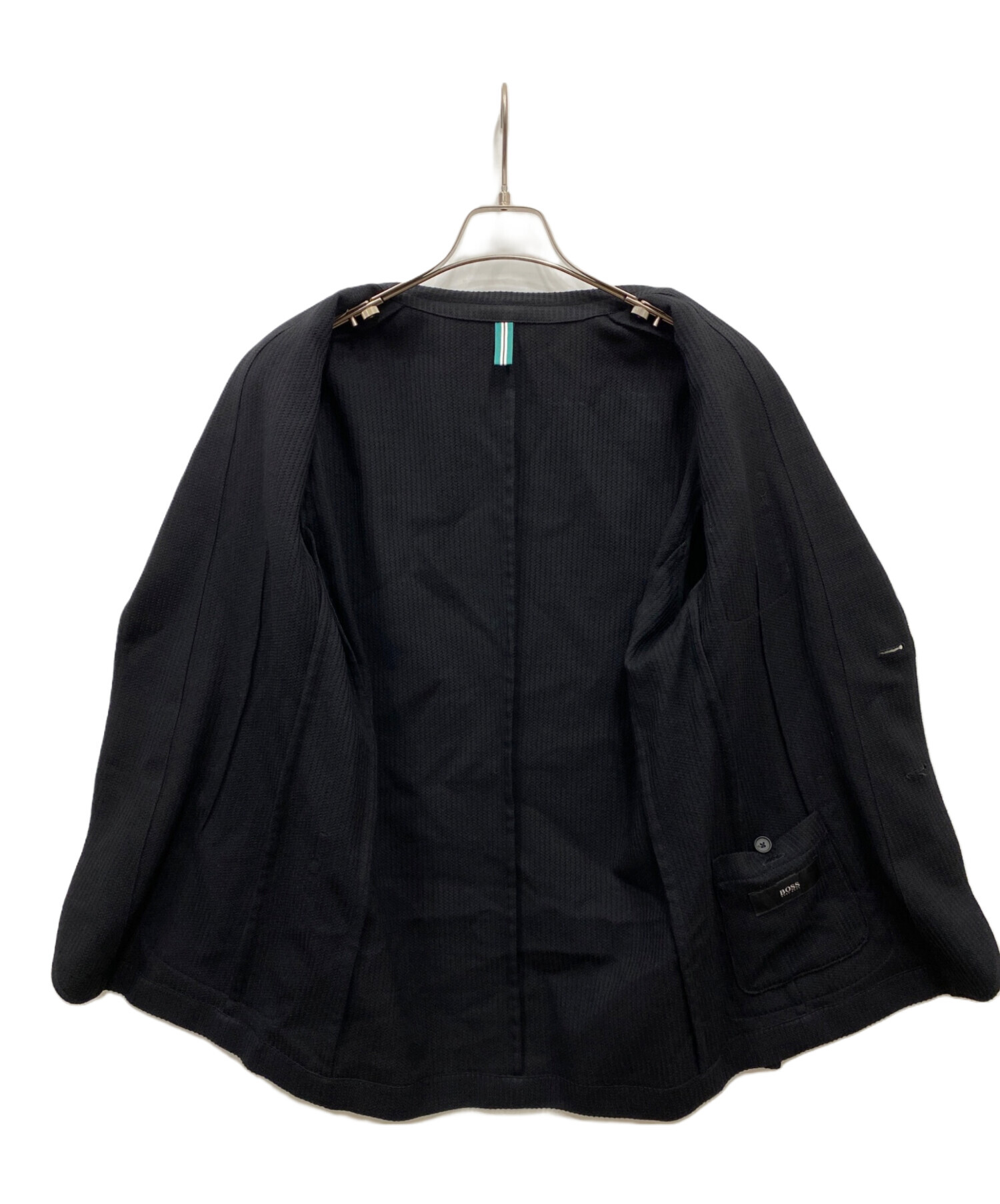 極美品/現行✨HUGO BOSS テーラードジャケット ワッフル ニット 春夏 中古・古着通販】HUGO BOSS (ヒューゴ ボス) ワッフルテーラード