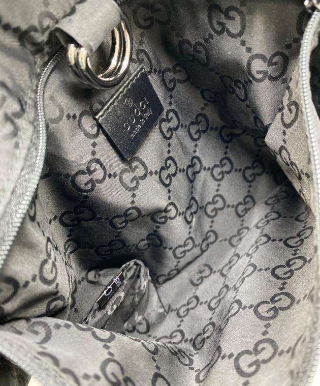中古・古着通販】GUCCI (グッチ) GG ナイロンリュック ベアチャーム