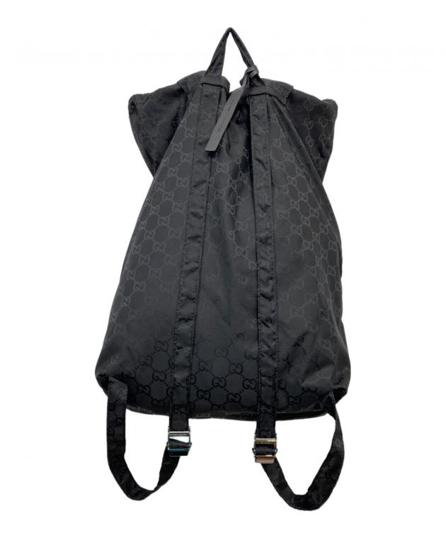 中古・古着通販】GUCCI (グッチ) GG ナイロンリュック ベアチャーム