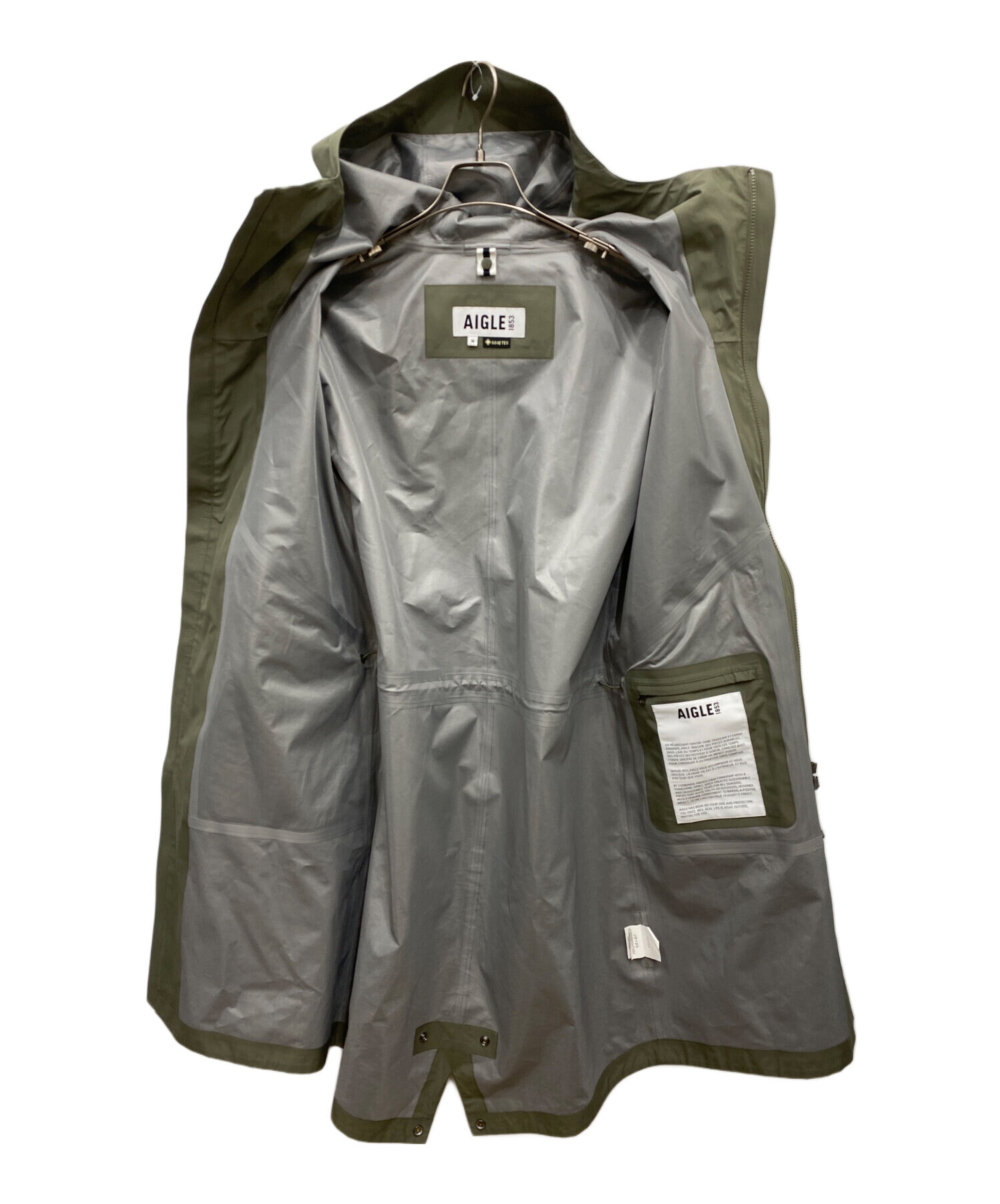 中古・古着通販】AIGLE (エーグル) モッズコート カーキ サイズ:M
