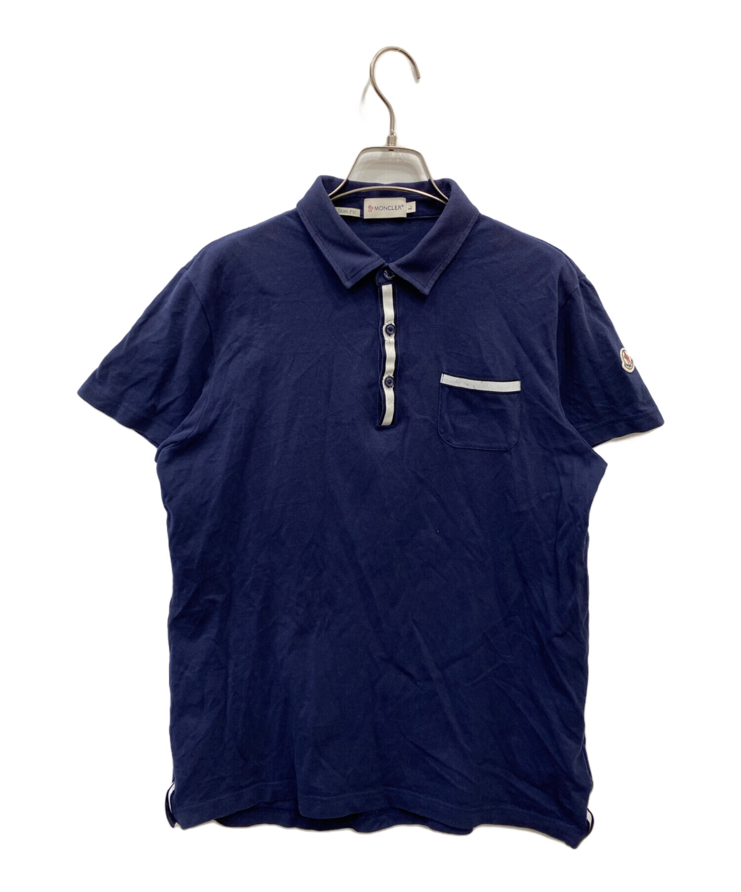MONCLER 2013年モデル ネイビー ポロシャツ L 中古・古着通販】MONCLER (モンクレール) ポロシャツ ネイビー サイズ