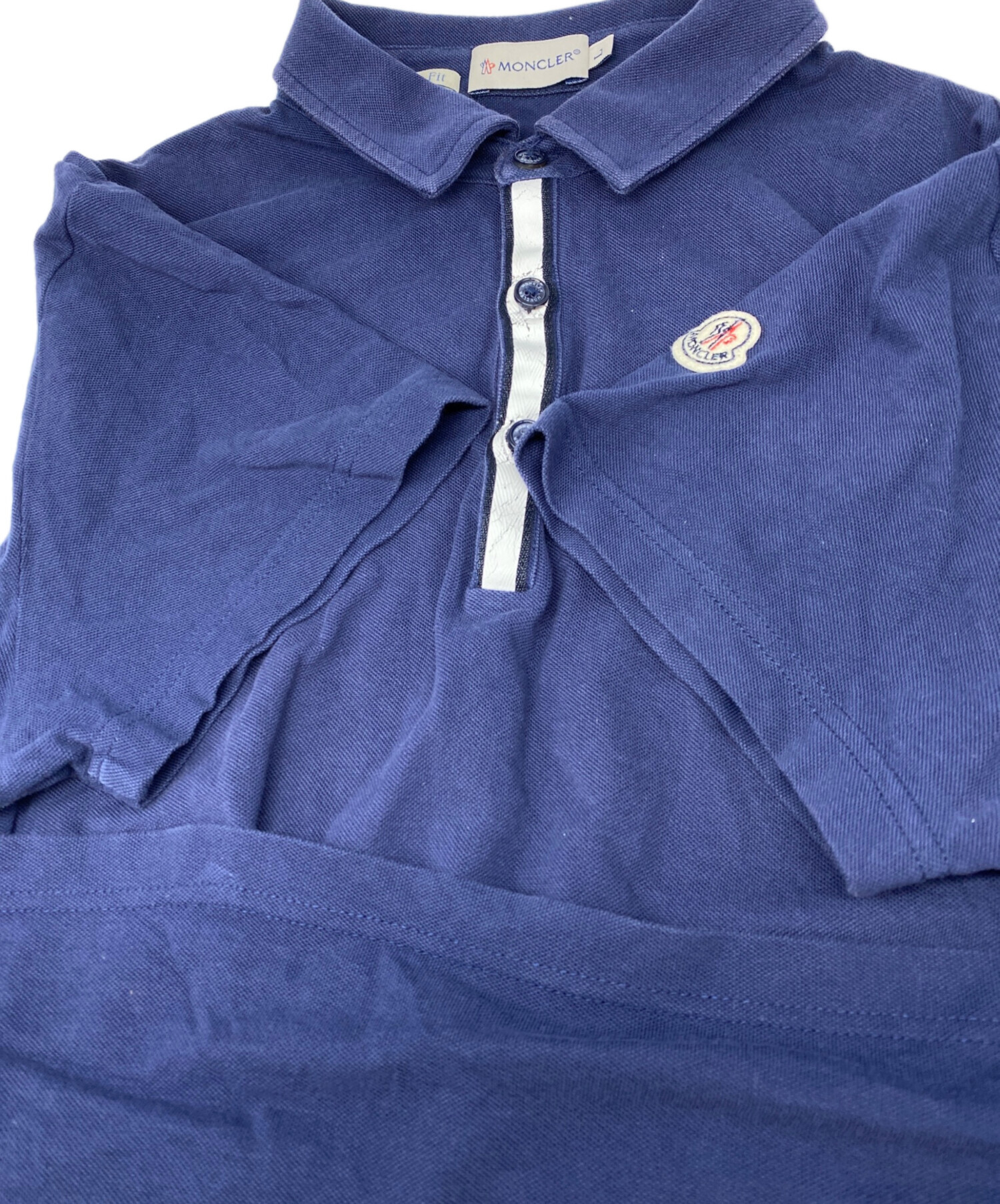 中古・古着通販】MONCLER (モンクレール) ポロシャツ ネイビー サイズ