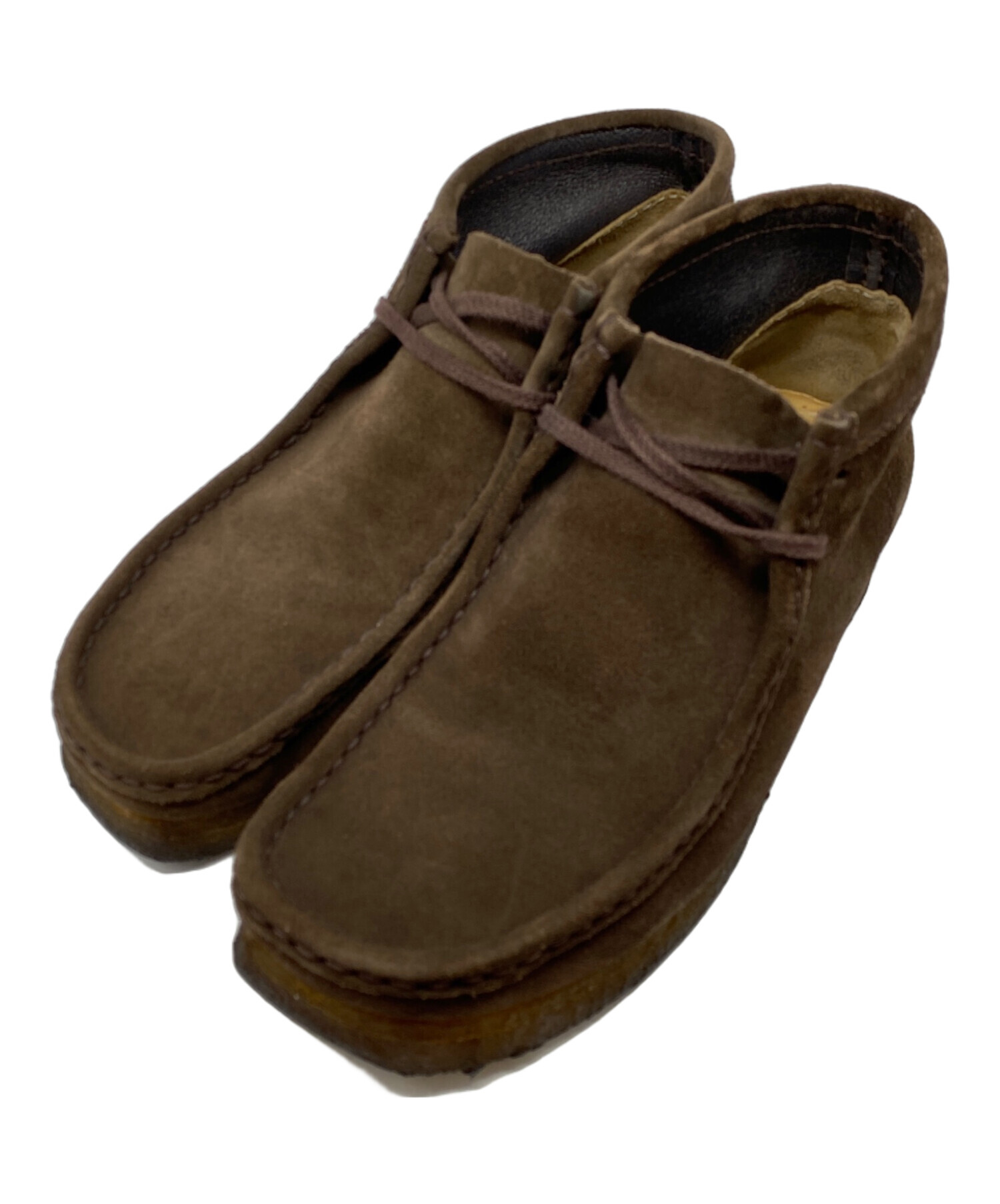 Clarks ブラウン 24.5㎝ 中古・古着通販】CLARKS (クラークス) ワラビーシューズ ブラウン
