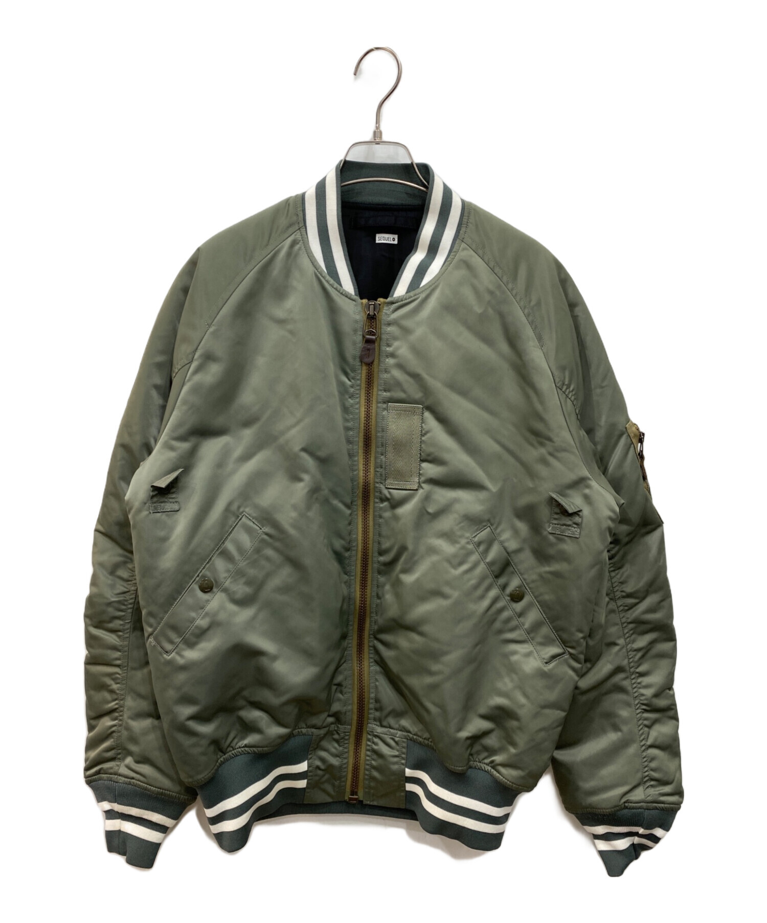 中古・古着通販】SEQUEL (シークエル) MA-1ジャケット カーキ サイズ:M
