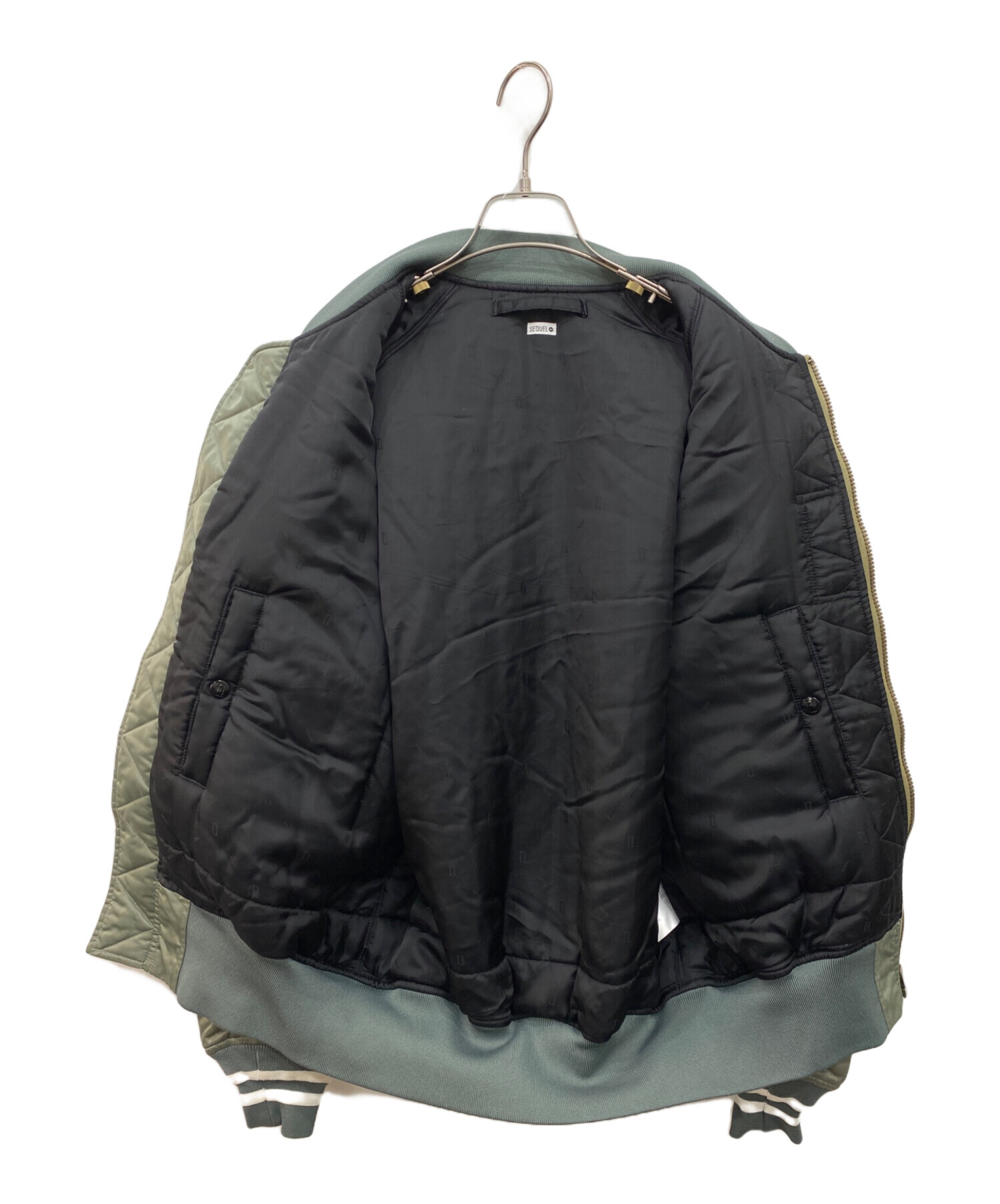 中古・古着通販】SEQUEL (シークエル) MA-1ジャケット カーキ サイズ:M