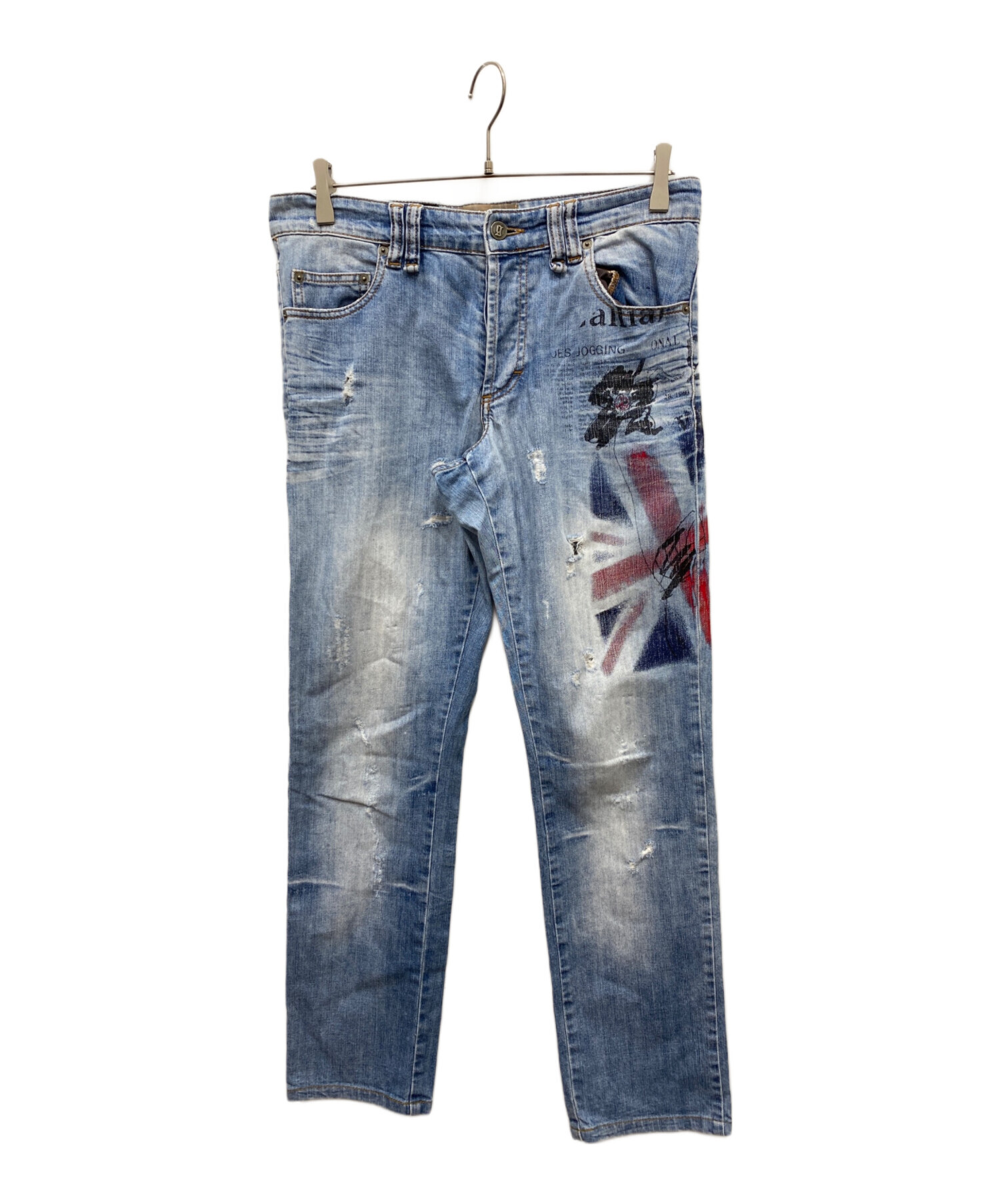 中古・古着通販】GALLIANO (ガリアーノ) ペイントデニムパンツ