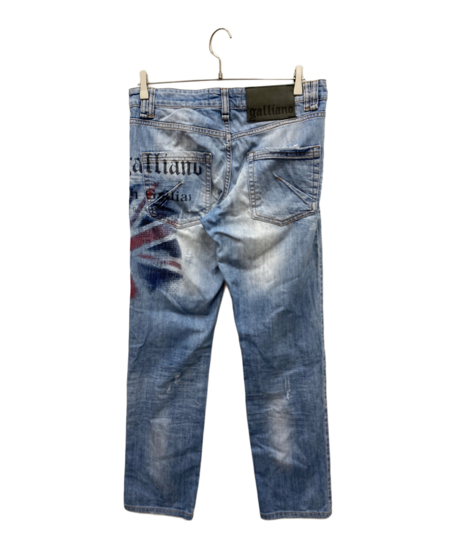 中古・古着通販】GALLIANO (ガリアーノ) ペイントデニムパンツ
