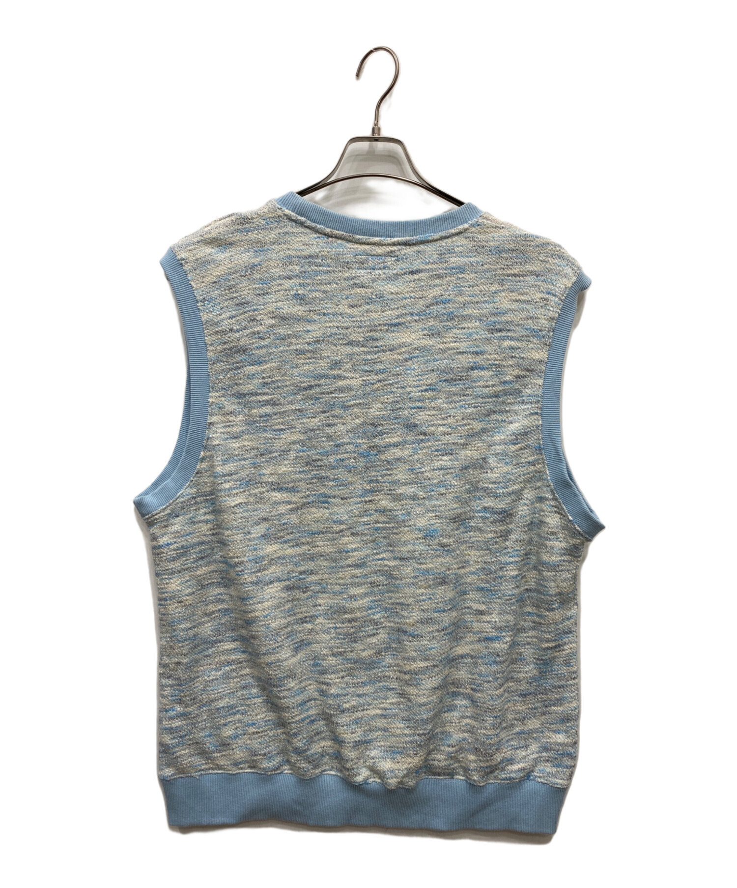 Stussy ニットベストL size 水色 GIZA sweater vest 中古・古着通販】stussy (ステューシー) ニットベスト ブルー サイズ:L