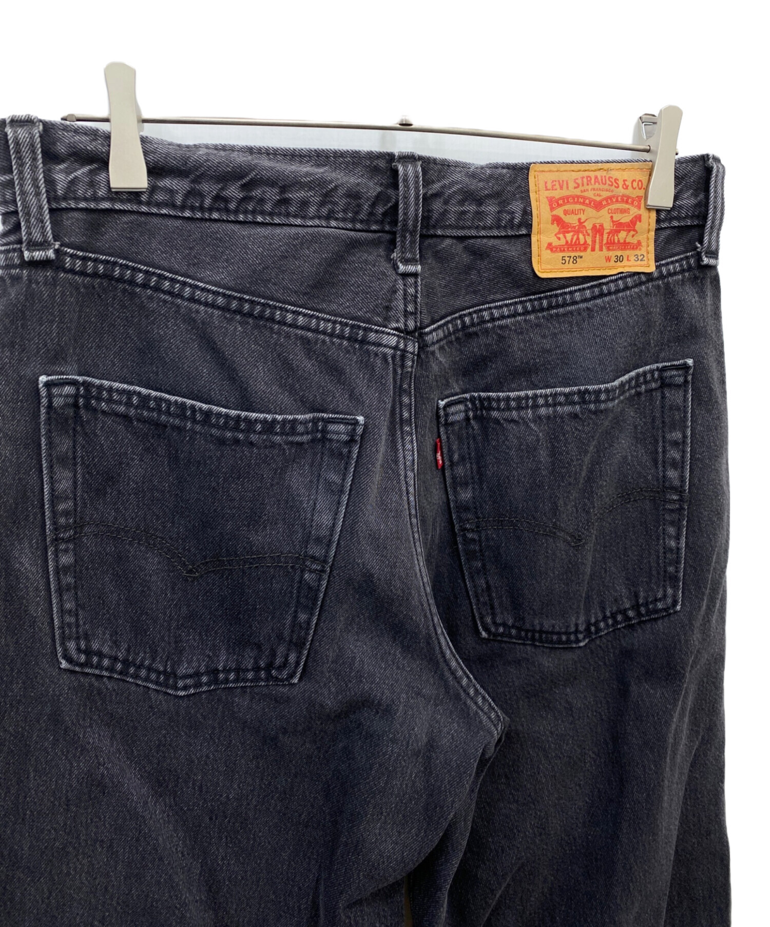 中古・古着通販】LEVI'S (リーバイス) 578デニムパンツ ブラック