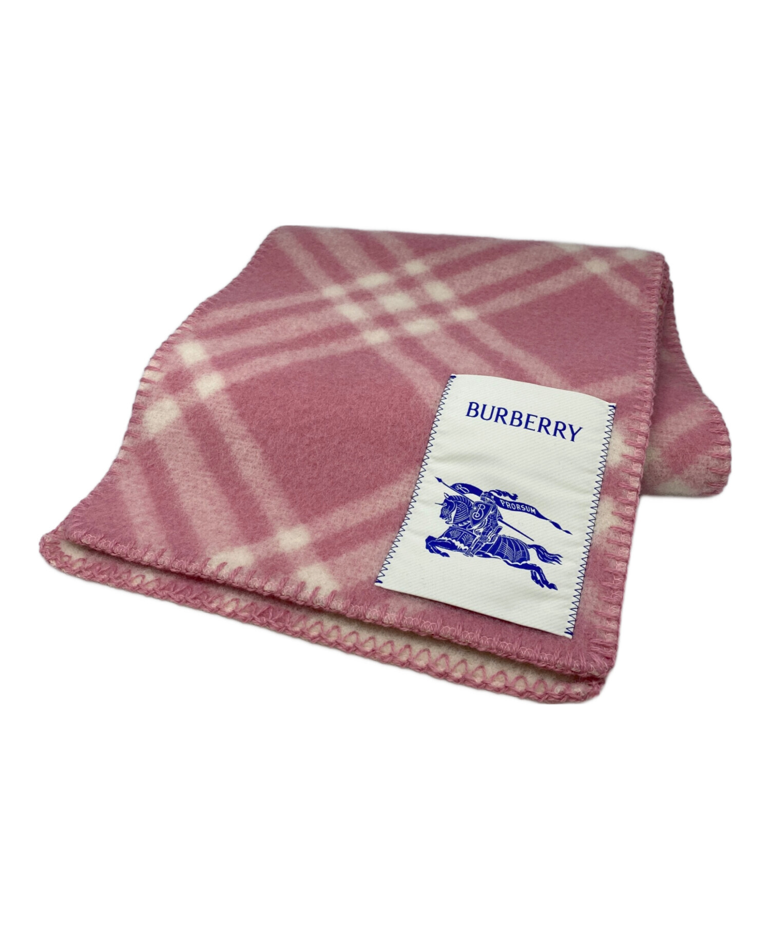 中古・古着通販】BURBERRY (バーバリー) チェック ウールスカーフ