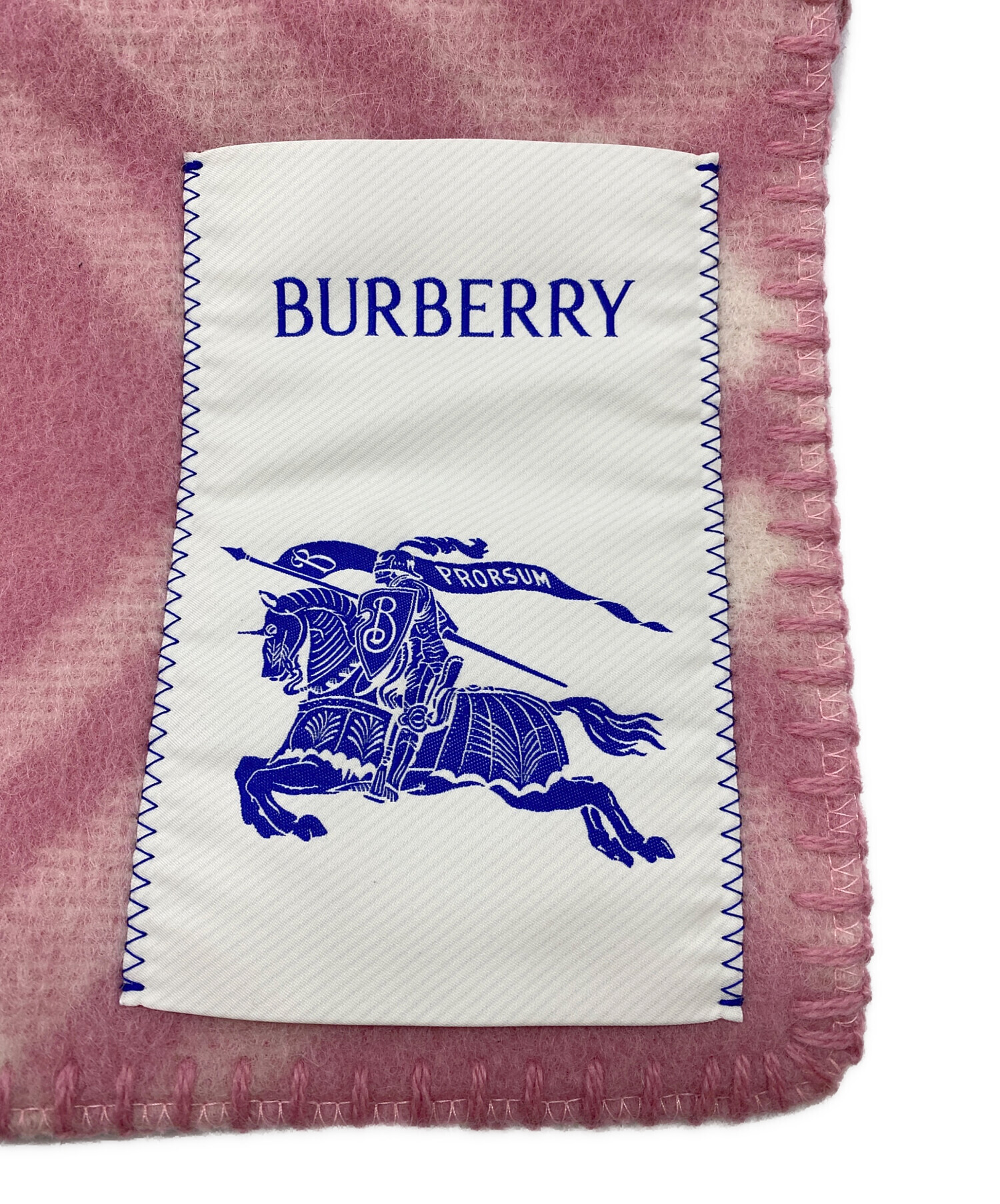 未使用保存袋タグ付きバーバリーBurberry ピンク チェック マフラー本物 未使用保存袋タグ付きバーバリーBurberry ピンク チェック マフラー
