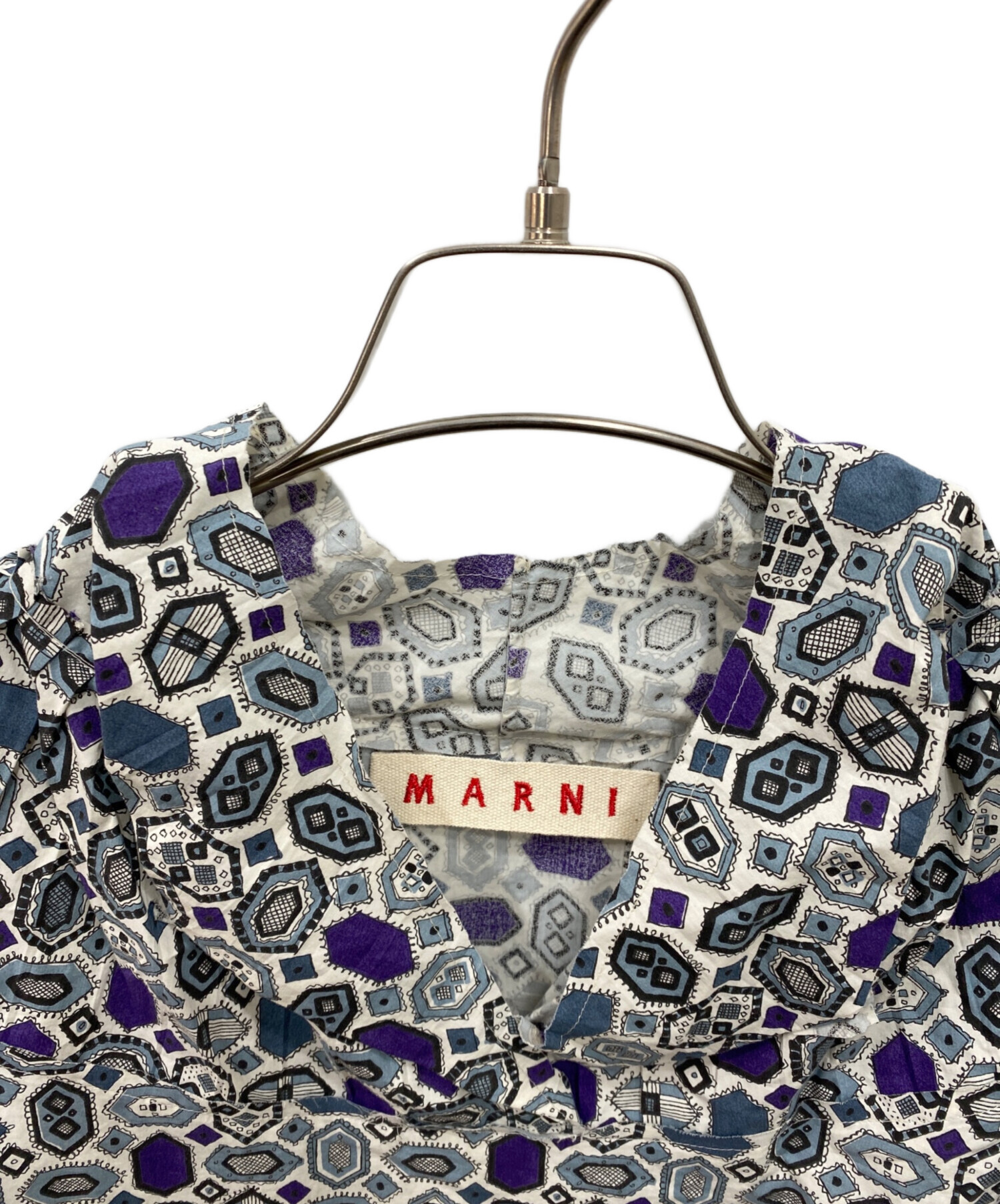 中古・古着通販】MARNI (マルニ) ノースリーブブラウス ホワイト 