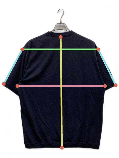 中古・古着通販】ENNOY (エンノイ) Short Sleeve Hem Rib Tee ネイビー