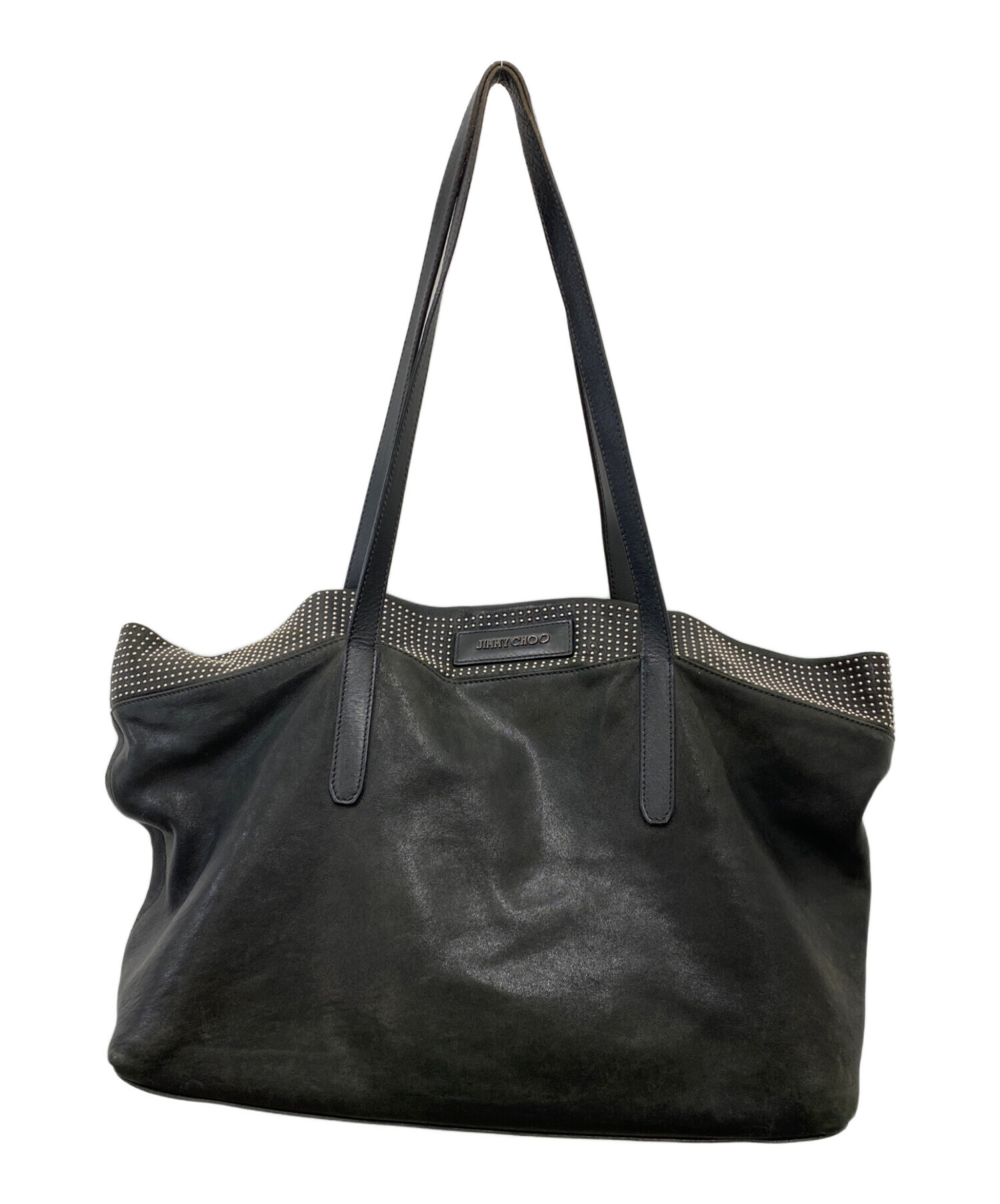 【8/8まで値下げ】美品 定価21万 JIMMY CHOO ピムリコトートバック 中古・古着通販】JIMMY CHOO (ジミーチュウ) ピムリコ ナノスタッズ