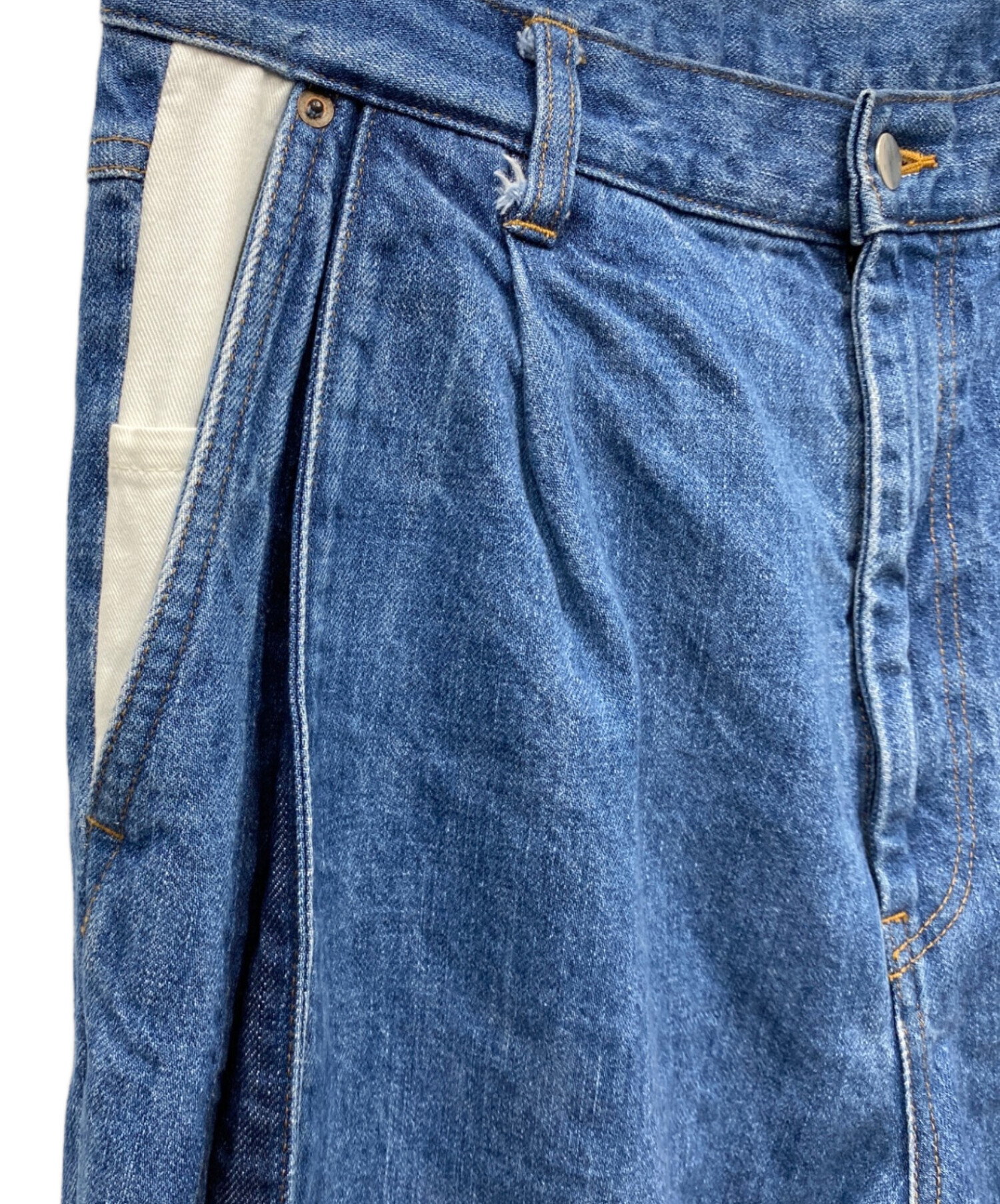 中古・古着通販】stein (シュタイン) RECONSTRUCTION WIDE DENIM JEANS 