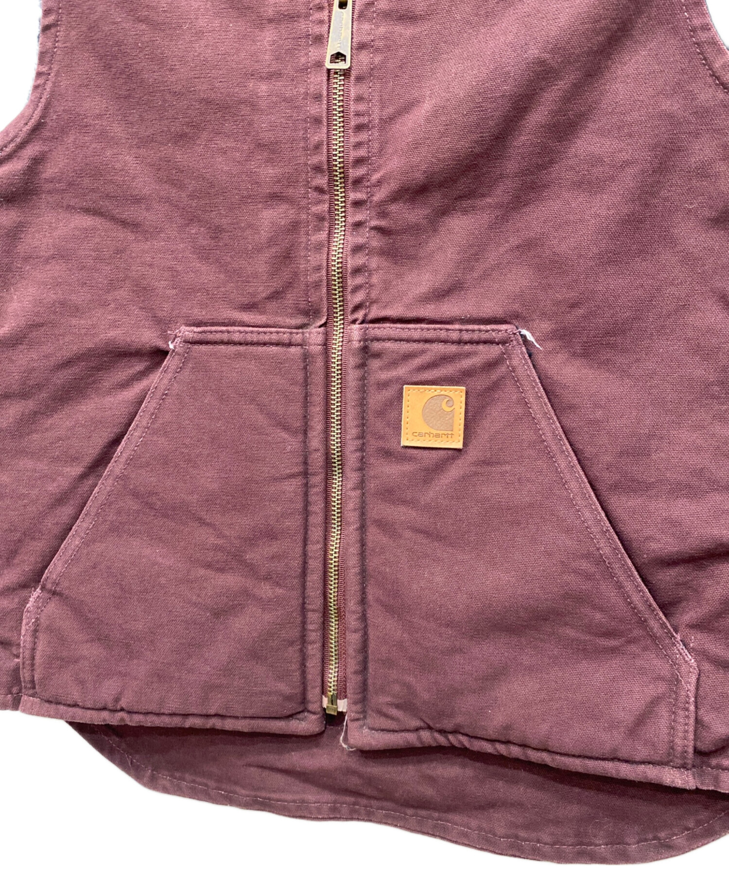Carhartt パープル ベスト　カーハート 中古・古着通販】CarHartt (カーハート) ダックベスト パープル サイズ